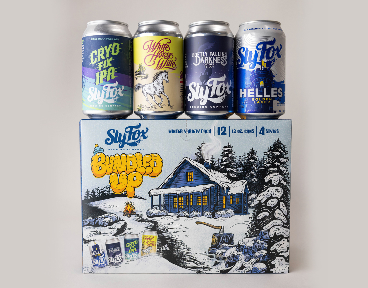 Hoot Design Studio Create Sly Fox Brewing Beer Packaging Design