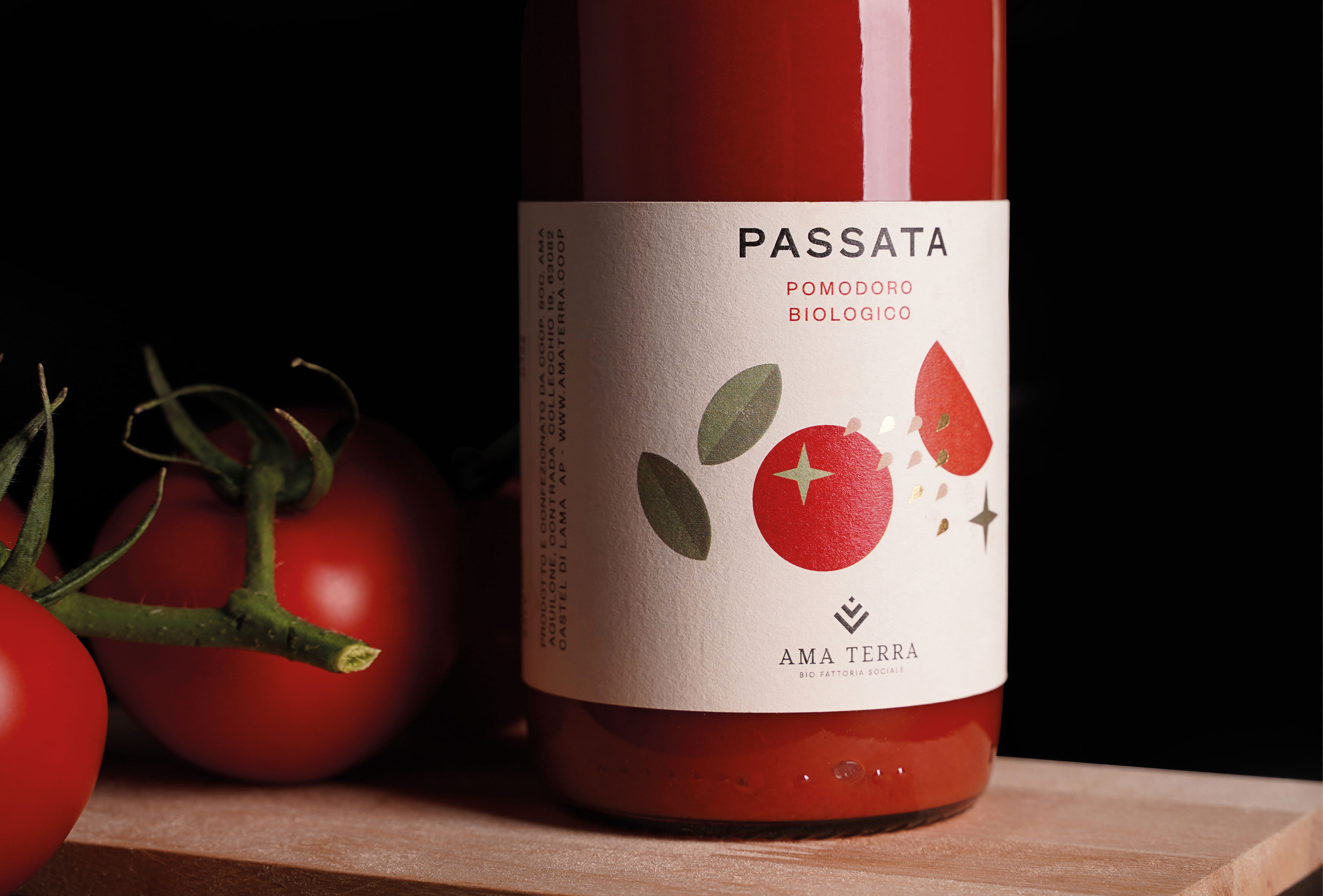 Emmesse Graphic Create Label and Packaging Design for Tomato Ama Terra