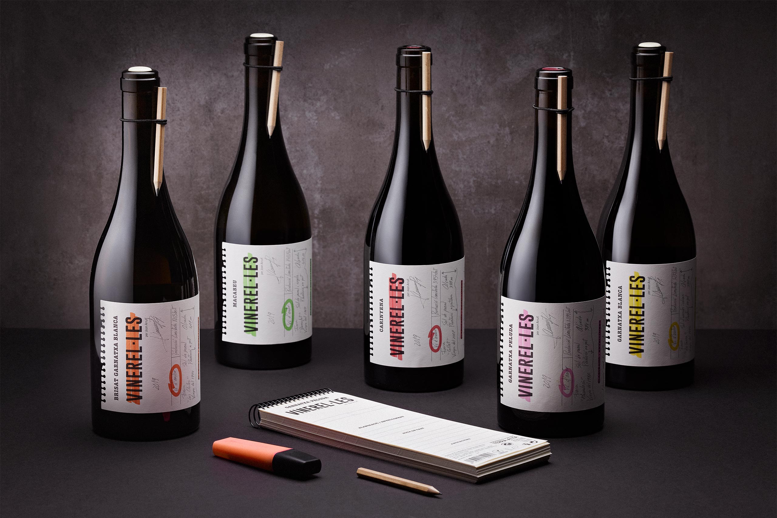 Bulldog Studio Crafting Identity: Vinarel·les Signature Wines and Unique Wine Packaging Design
