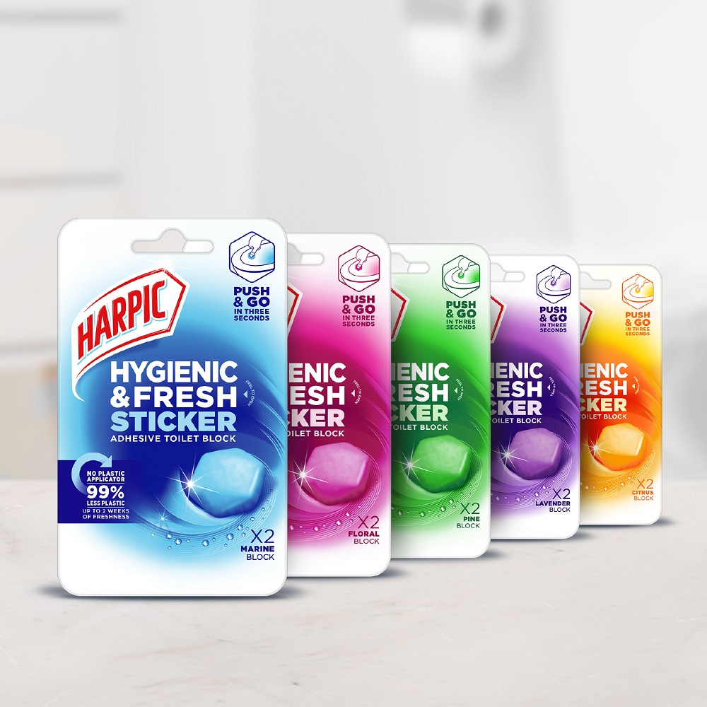 Harpic is Launching a ‘Self-Sticking’ Toilet Block that Promises a New Sustainability-Driven Brand Experience with a Focus on Hygienic, Lasting Freshness