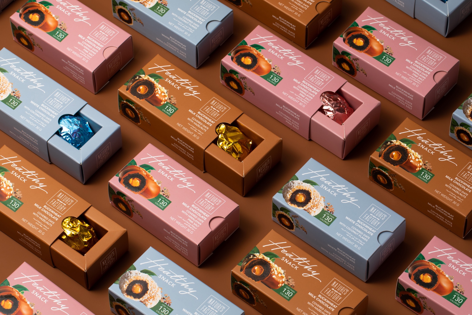 Healthy Chocolate Snacks Packaging Design