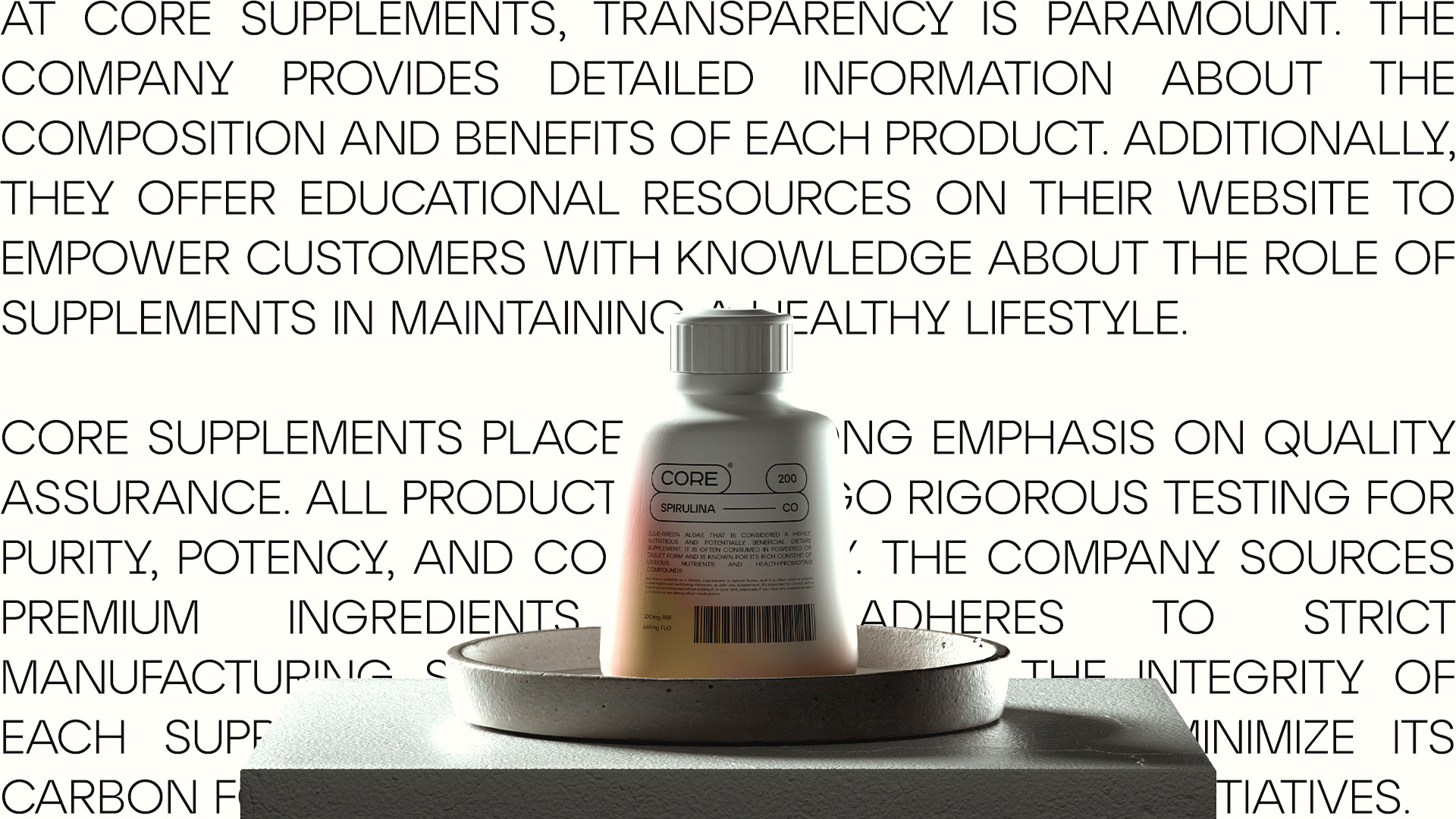 Branding and Packaging for Core Supplement Brand Designed by Yernaz Ramazanov