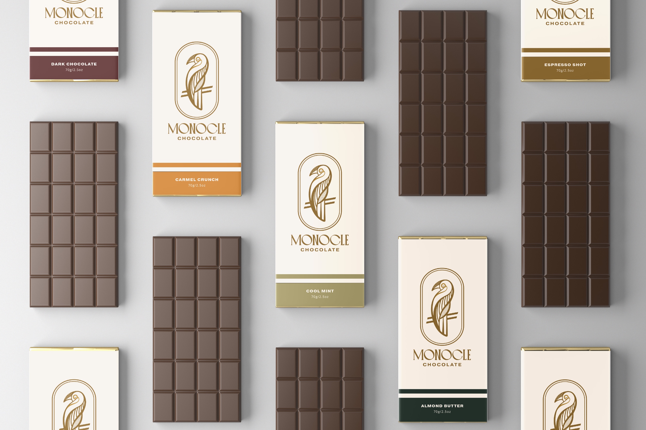 Monocle Chocolate Brand Identity