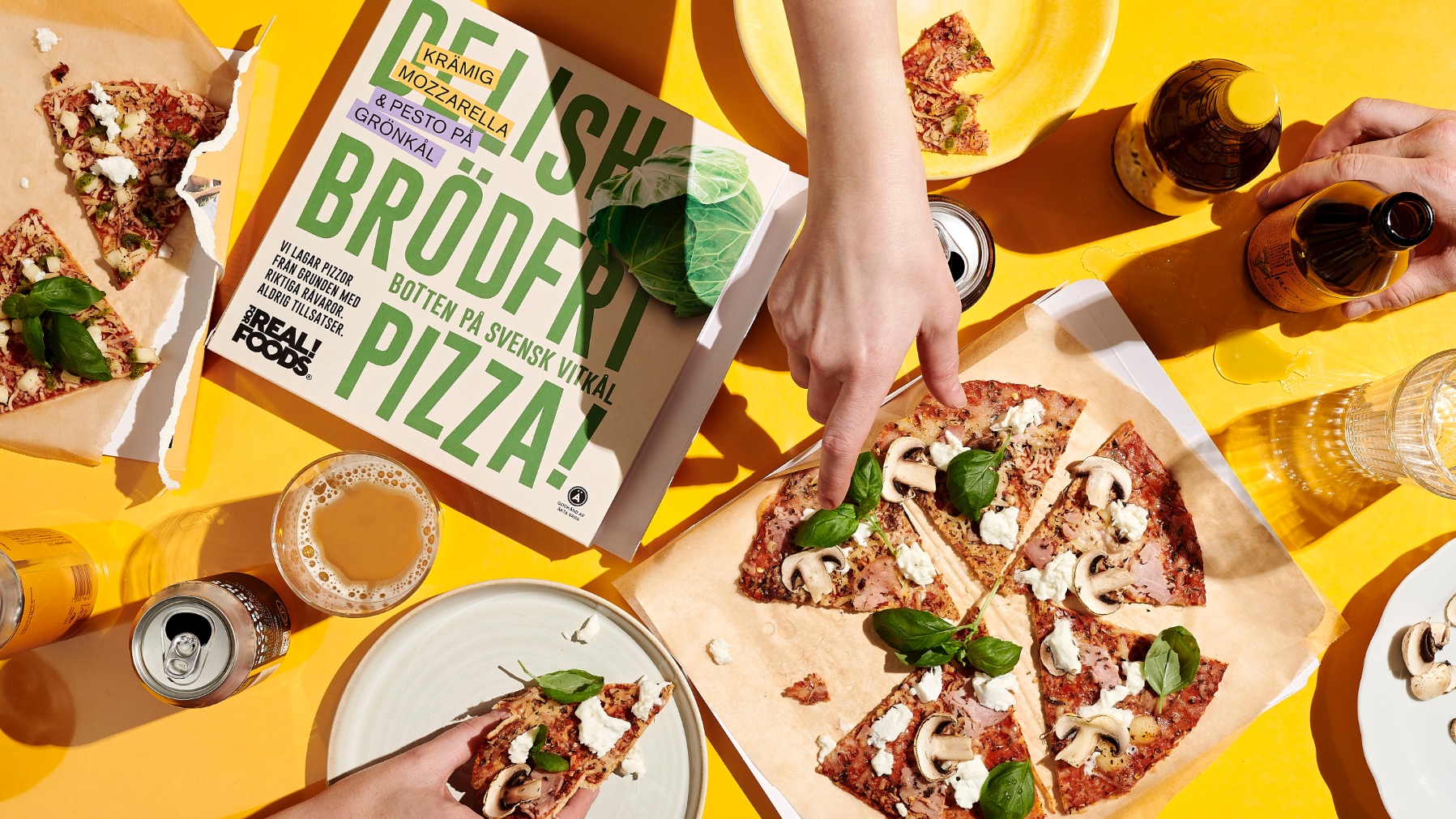 For Real Foods Redefines Frozen Pizza with No-Dough and Fresh Health-Focused Design