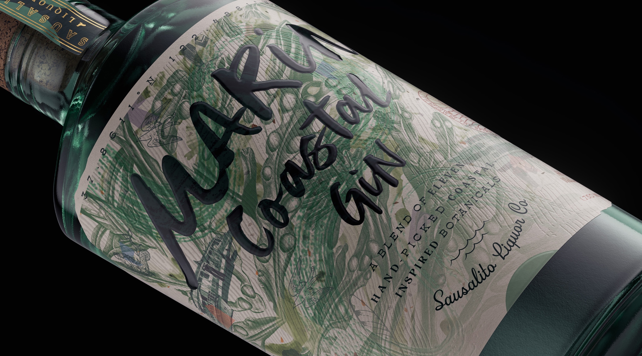 Marin Coastal Gin Vibrant Packaging Inspired by Sausalito’s Artistic Spirit