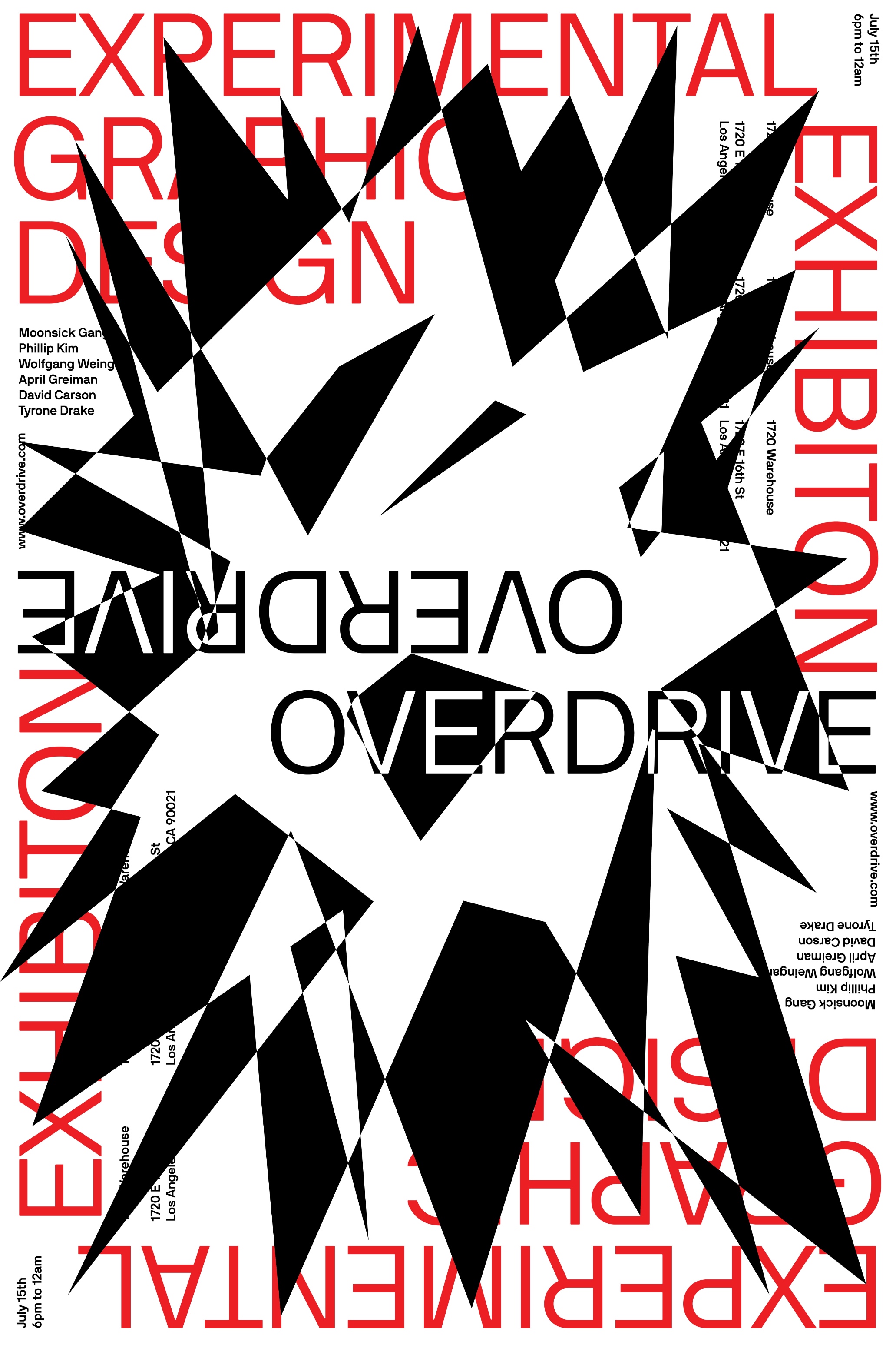 Overdrive: Experimental Graphic Design Exhibition Poster Series