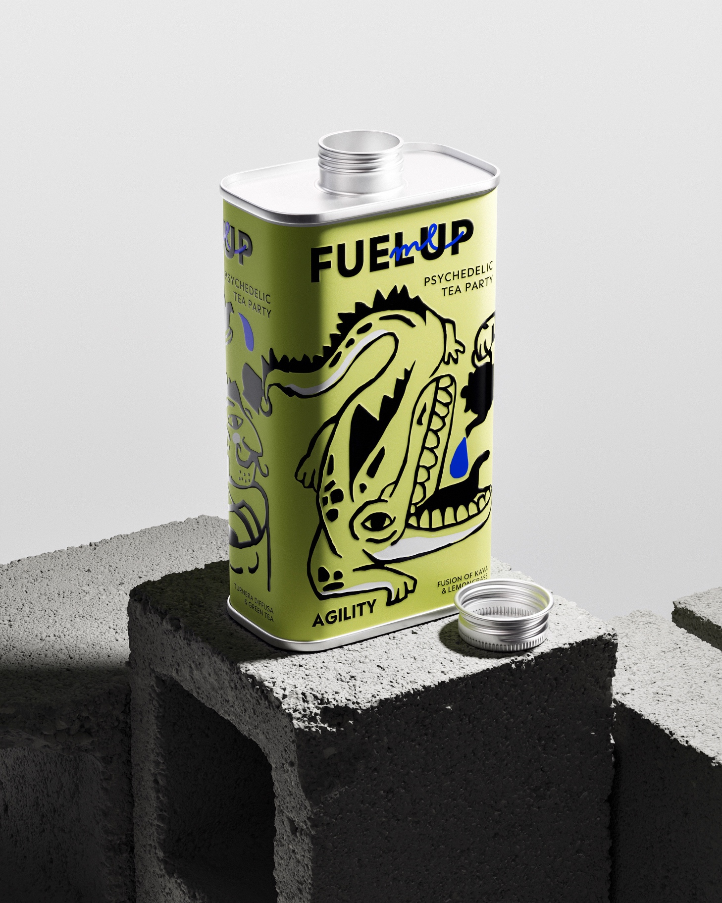 Fuel Me Up Tea Branding and Packaging Design