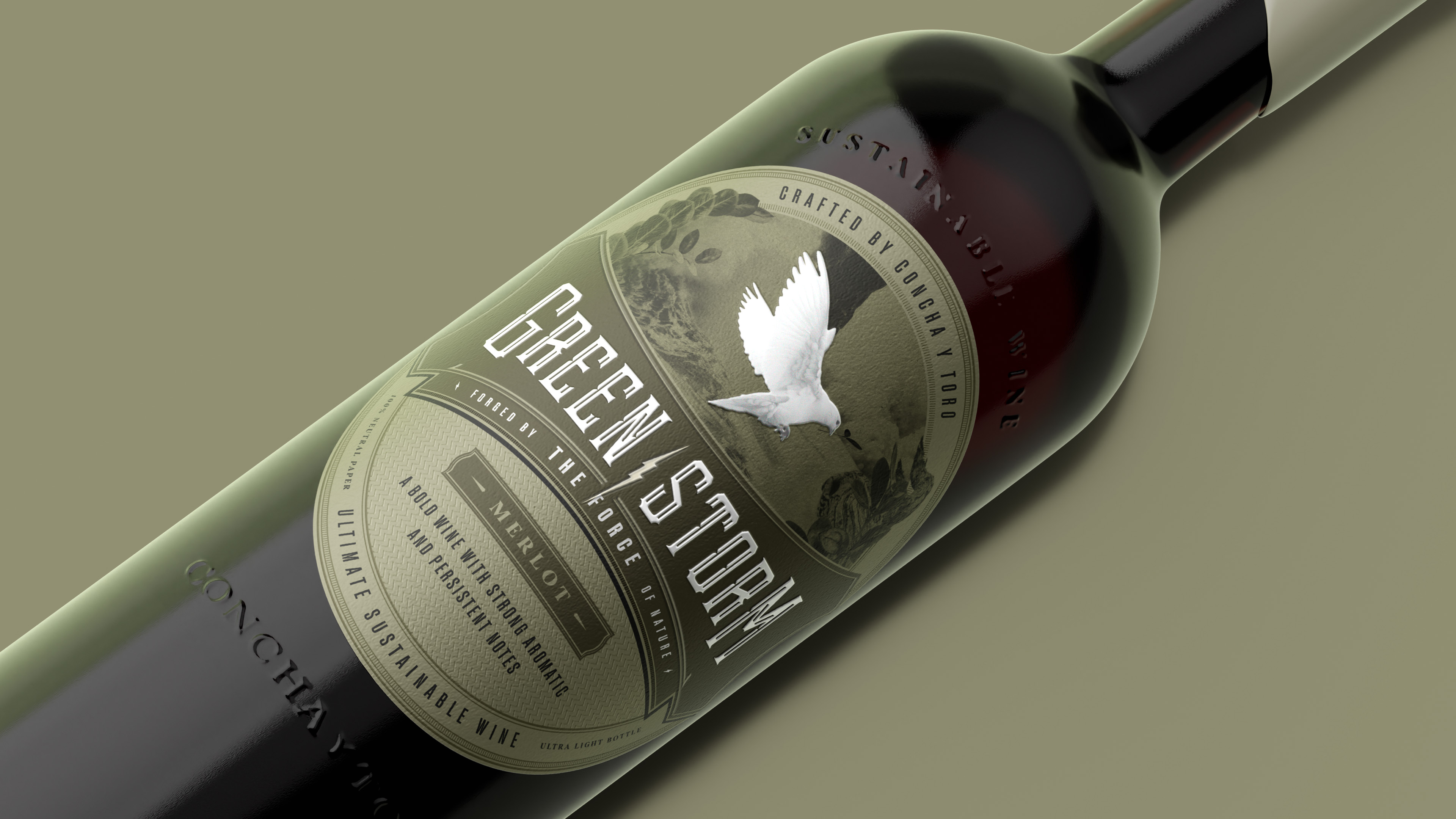 Green Storm is a Purely Conceptual Wine Brand Created by the Force of Nature