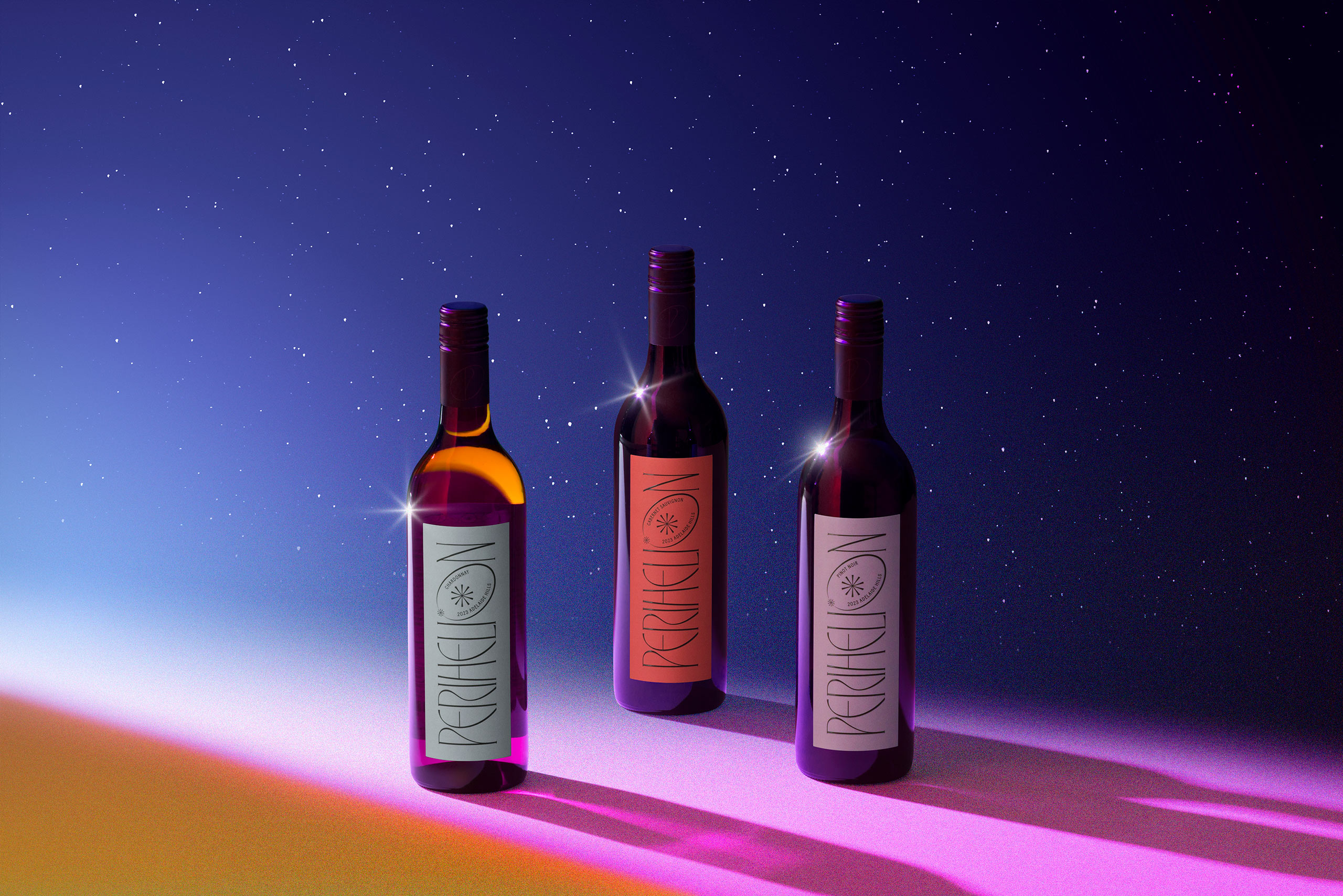 Perihelion Minimalistic Label Design Inspired by Adelaide Hills’ Sun-Kissed Vineyards