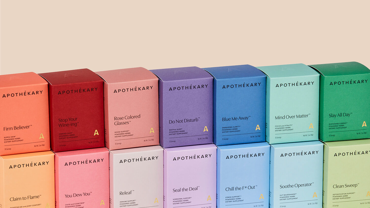 Timia Lewis Execute Forner Studio’s Vision, Building off their Branding to Create Apothekary’s Packaging Design