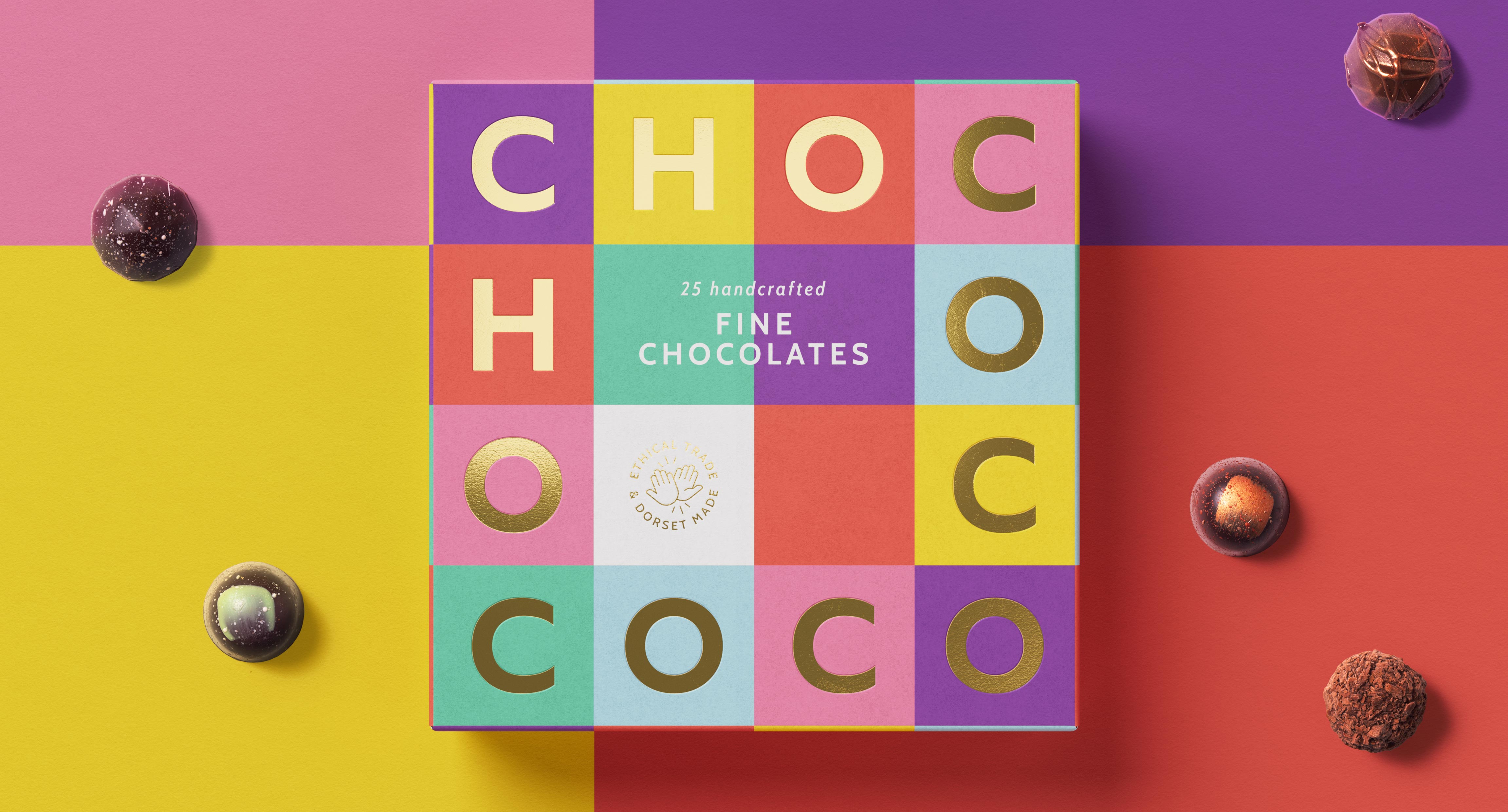 Soulful Chocolate: Revitalising Chococo’s Identity with Geometric Elegance Designed by Buddy Creative