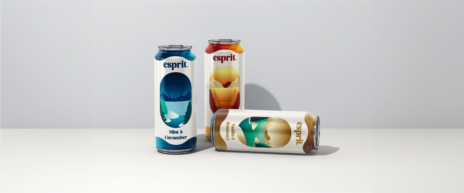 Esprit Sparkling Tea Brand Concept by EV Branding