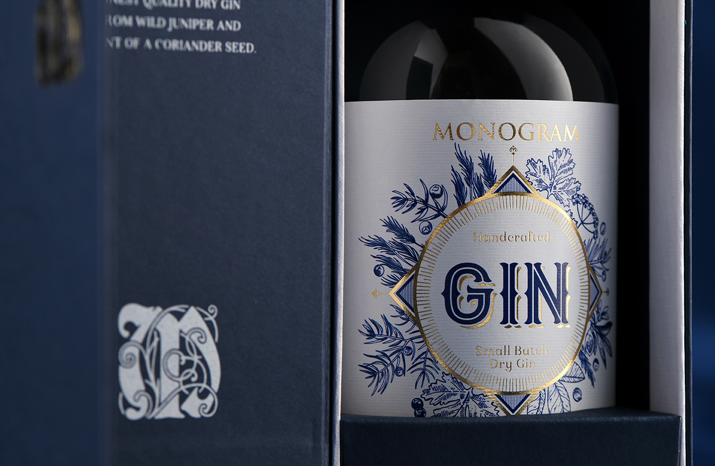 Monogram Gin Packaging Design by Studio Nenad Došen