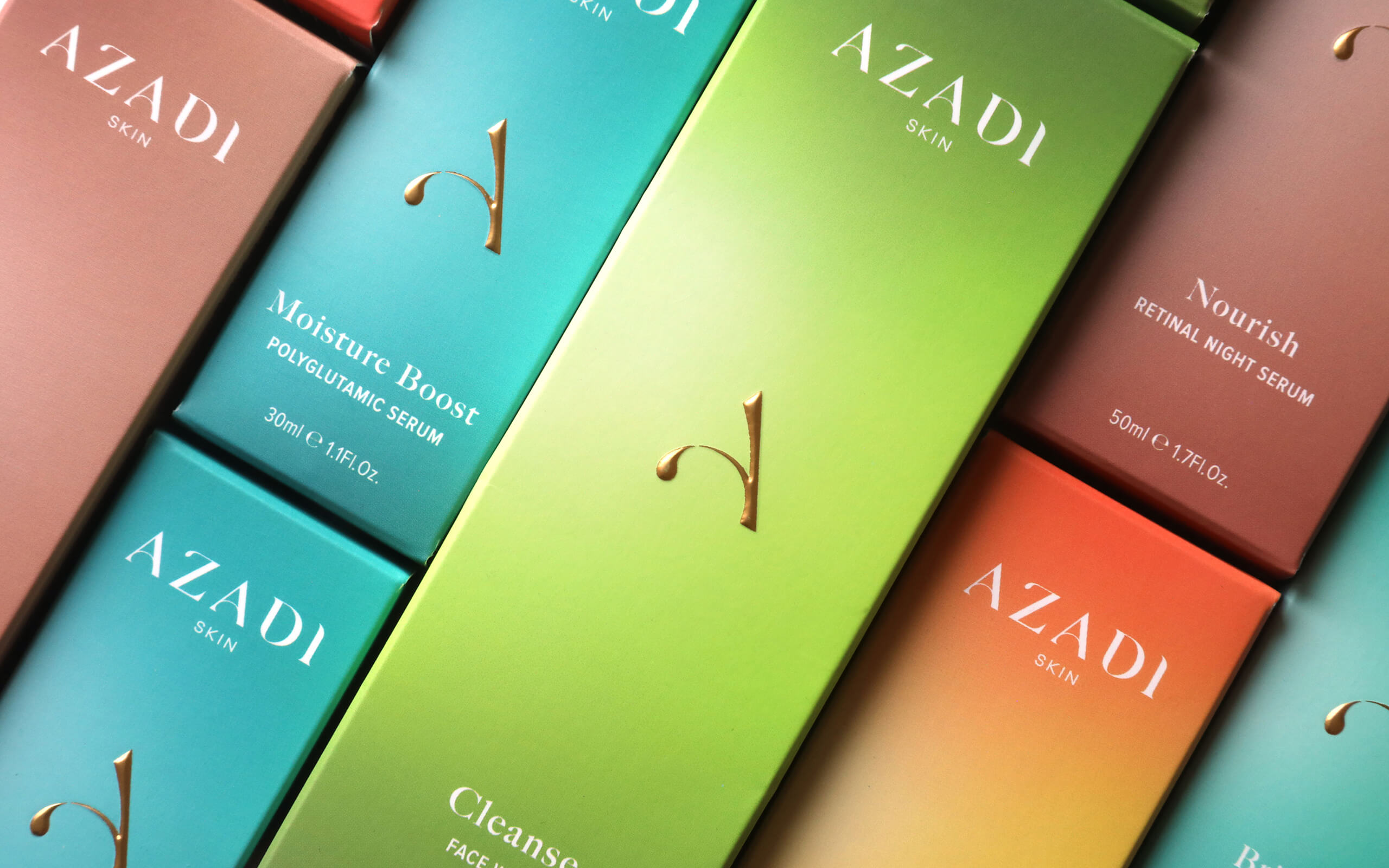 Taller Design Creates Inclusive Skincare Brand and Packaging for Azadi Skincare