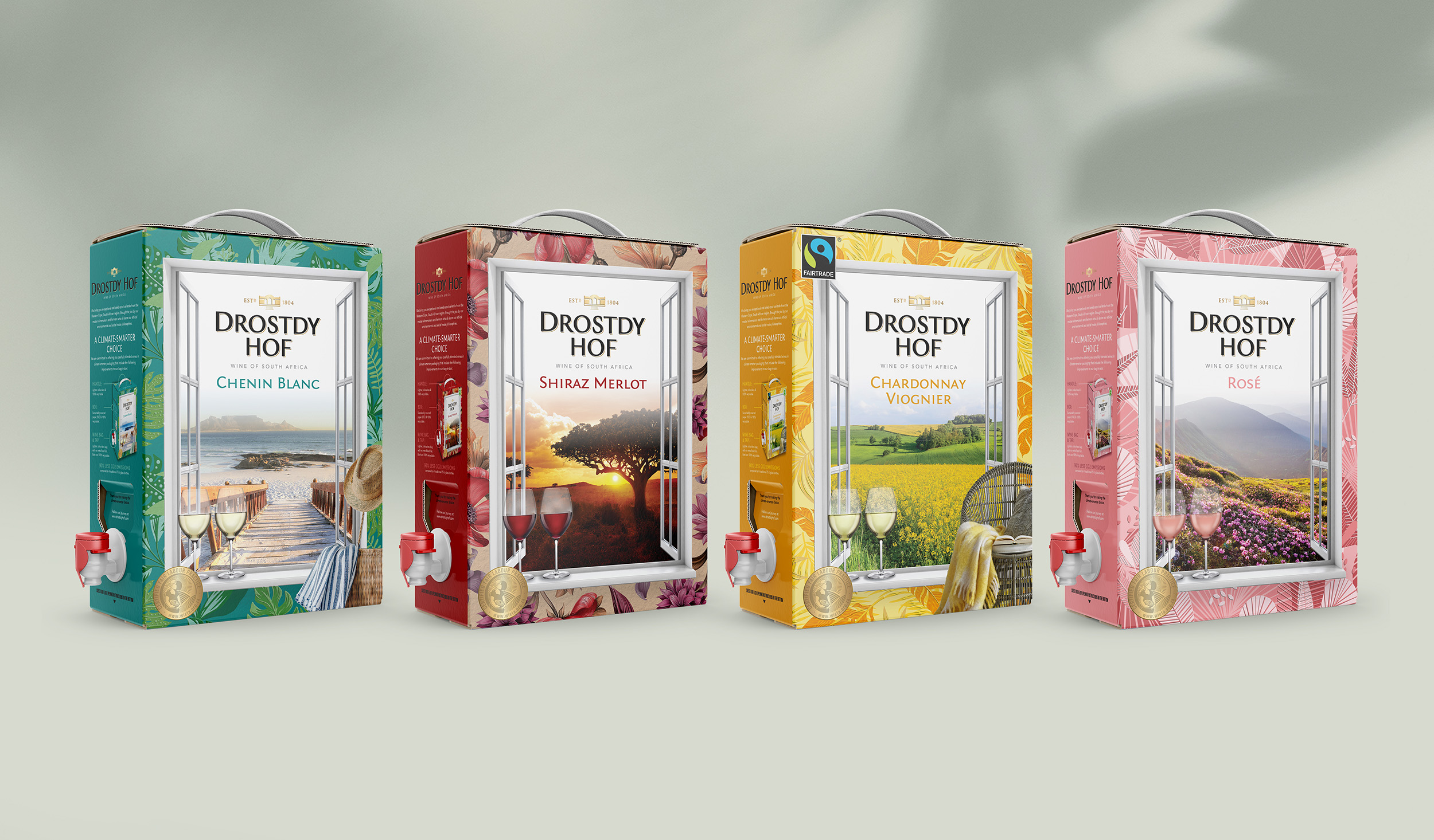 Drostdy Hof Bag-In-Box Branding and Packaging Design