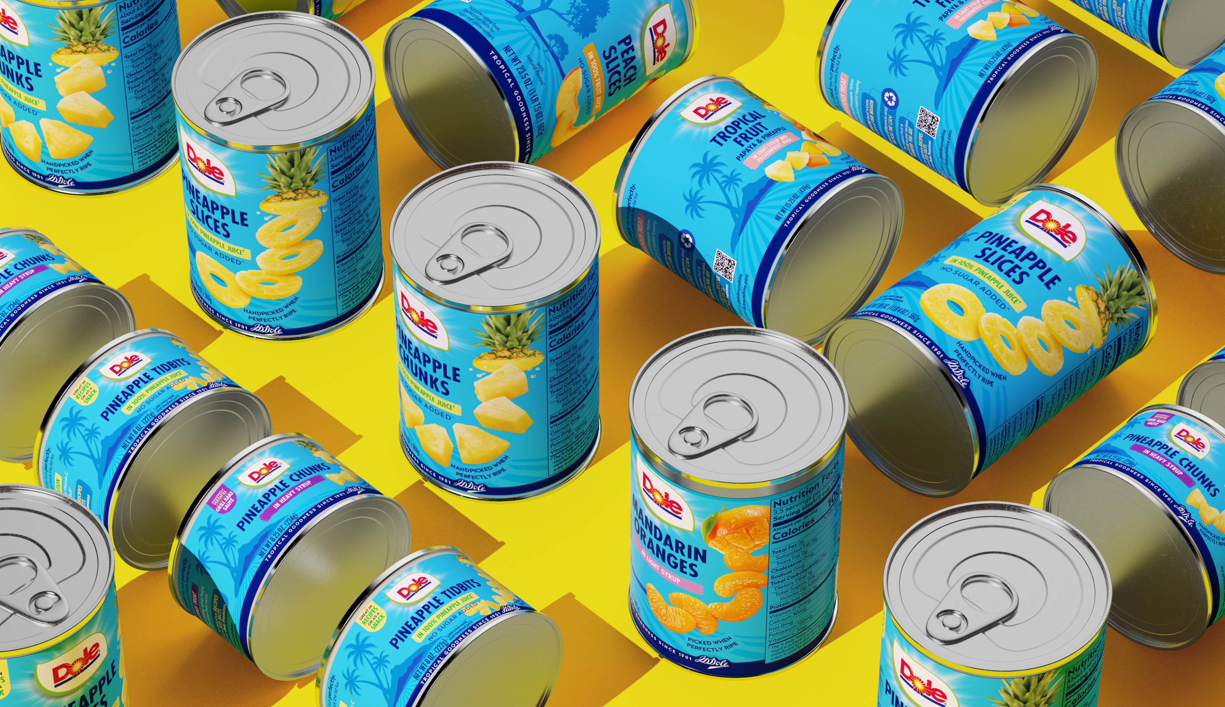 A Breath of Fresh Island Air. 1HQ Netherlands Refreshes Dole Canned Fruit Packaging