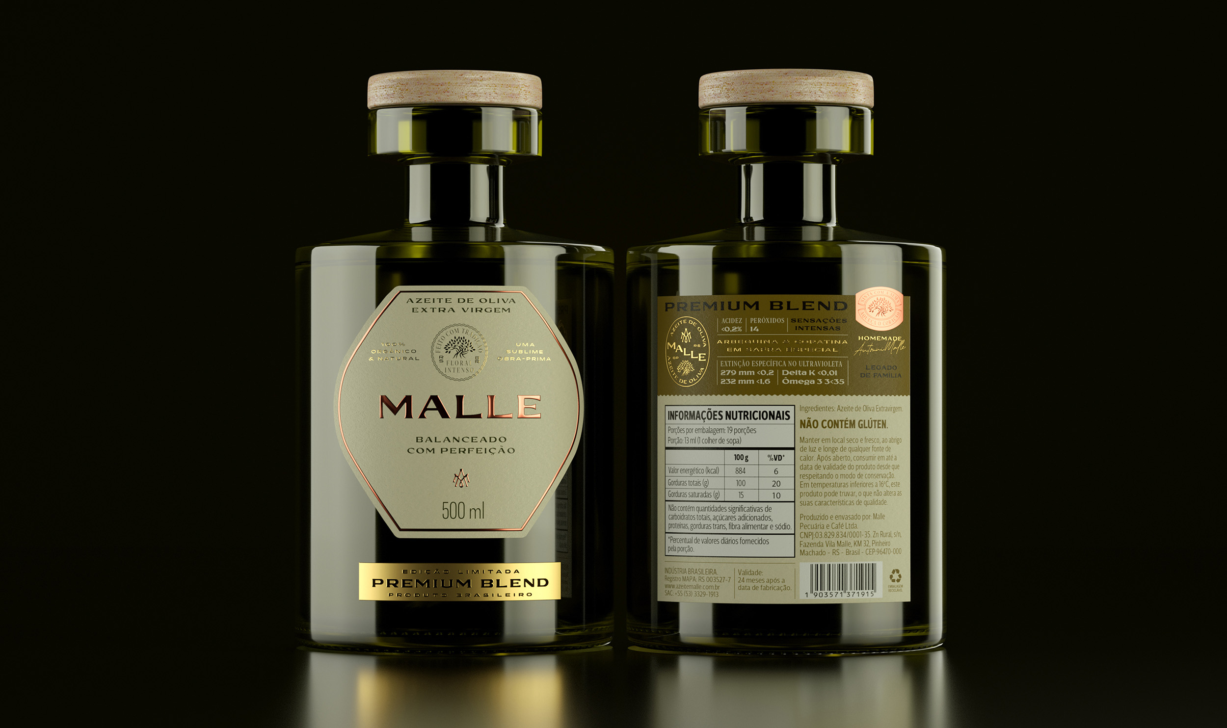 Malle Olive Oil Branding and Packaging Design