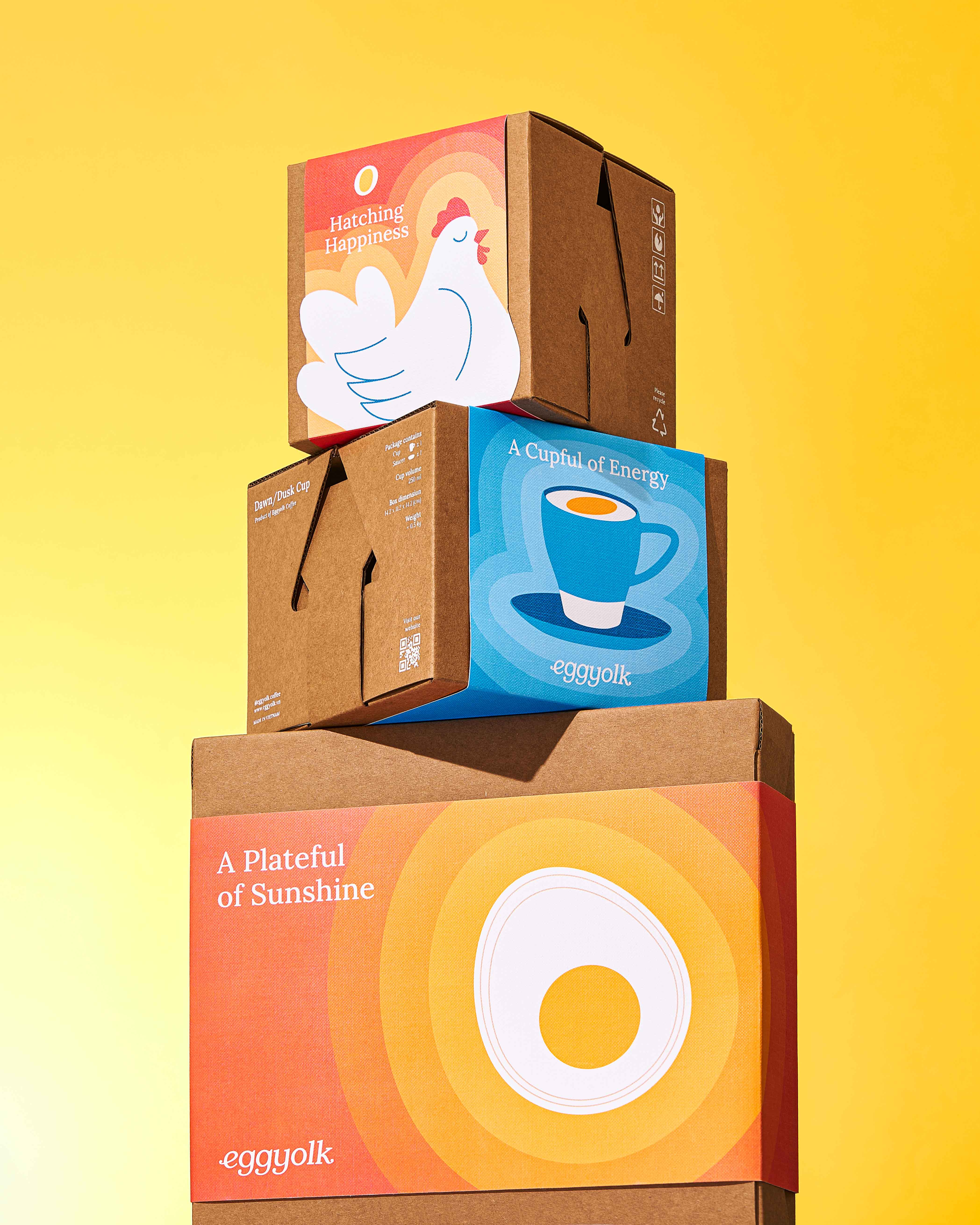 Eggyolk’s Sustainable Merchandise Packaging