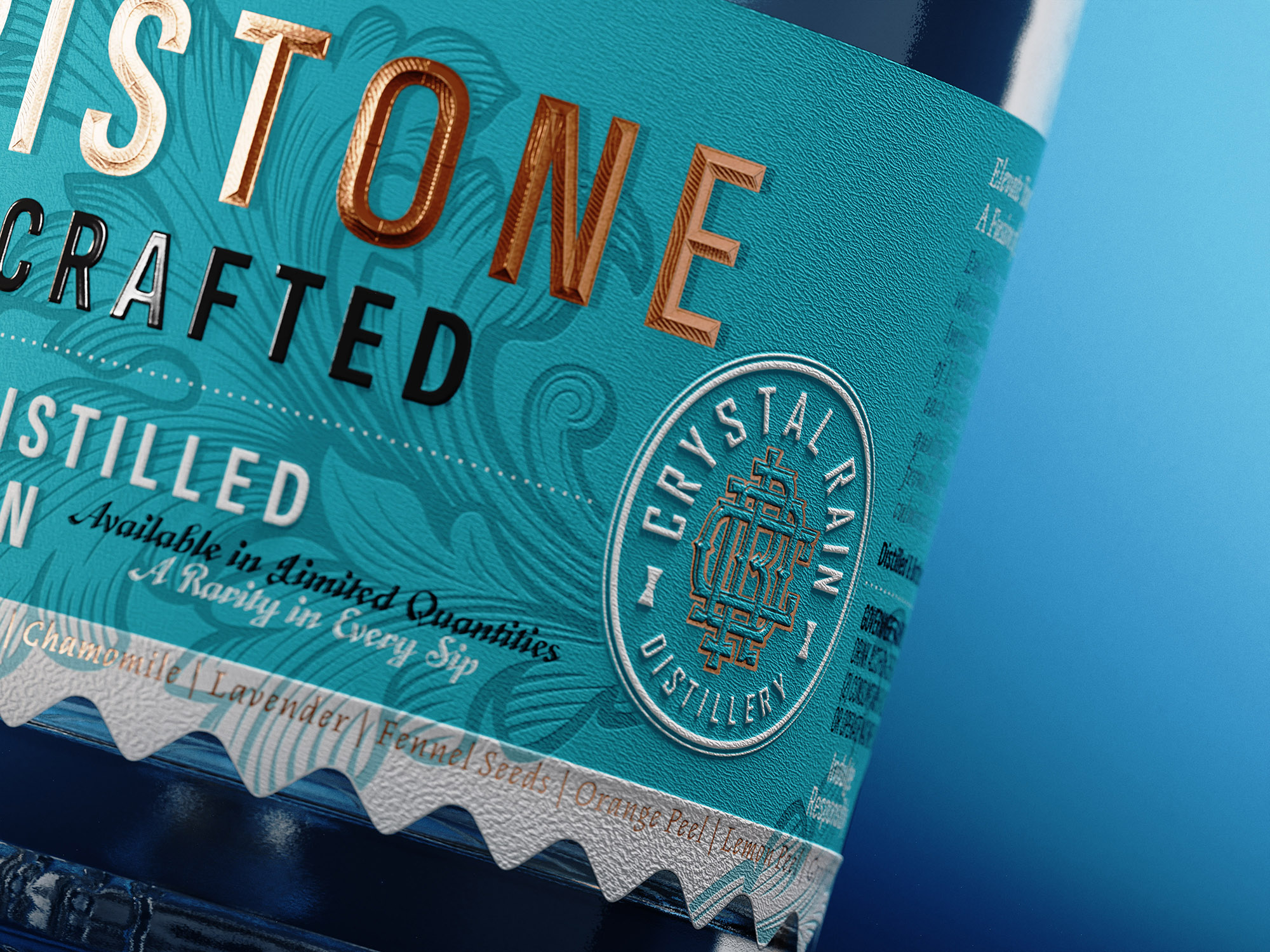 Kristone Craft Gin Label Design by the Labelmaker - World Brand Design ...