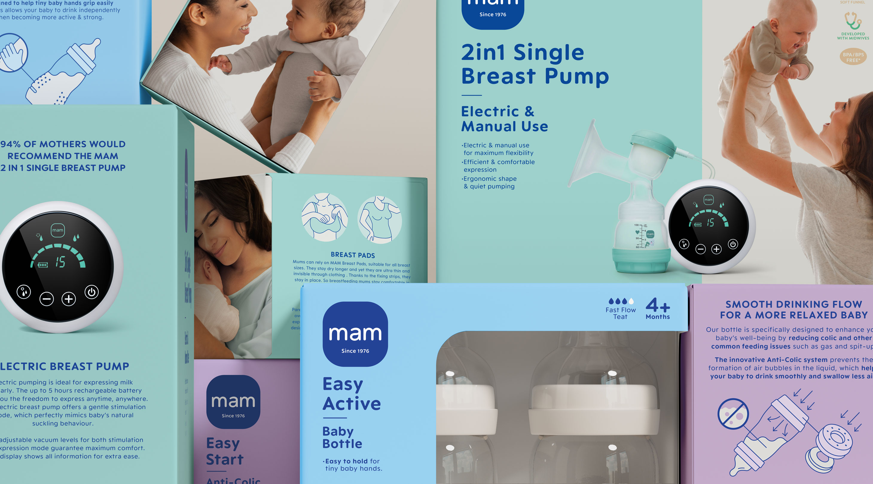 Mam Baby Global Rebrand by Midday