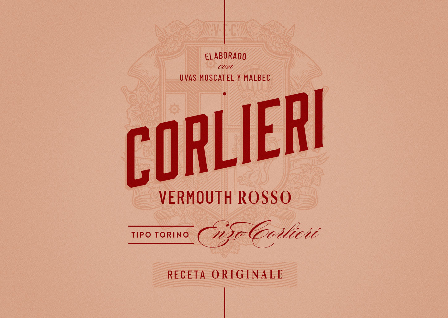 Emi Renzi Studio Creates Packaging Design for Vermouth Corlieri Rosso Tipo Torino