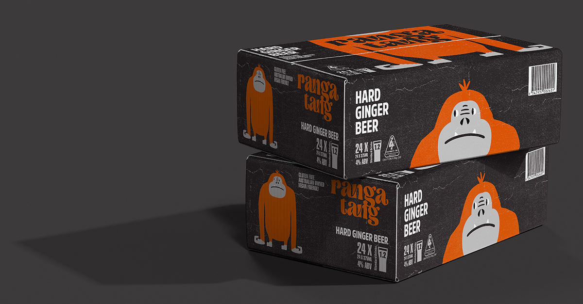 Ranga Tang Hard Ginger Beer Brand and Packaging Creation