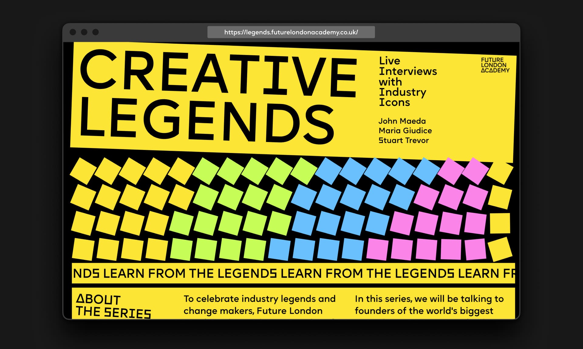 Future London Academy Unveils Industry Icons in Creative Legends Series