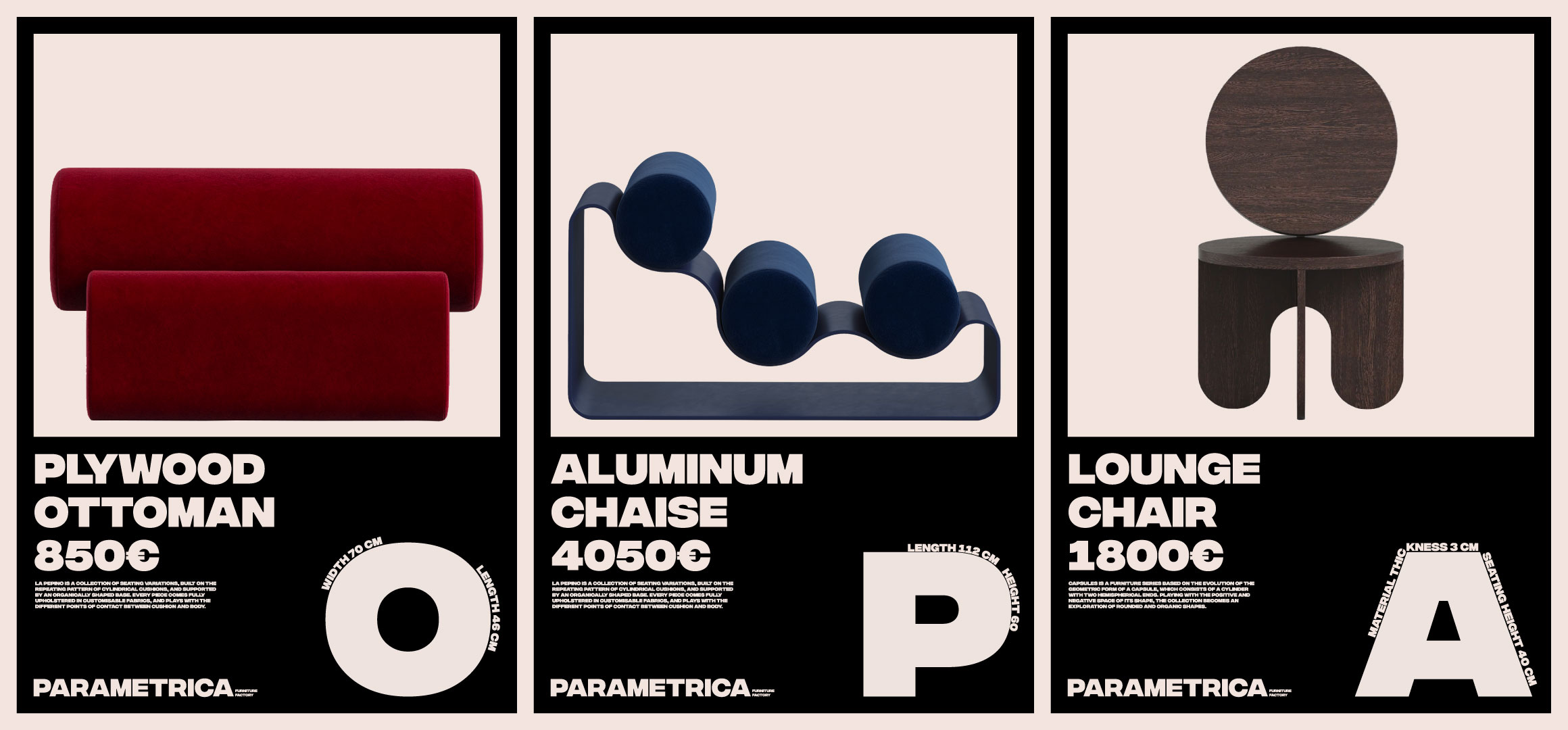 The Visual Identity for the Parametrica Furniture Factory Designed by Garoon Strategic Creative Agency