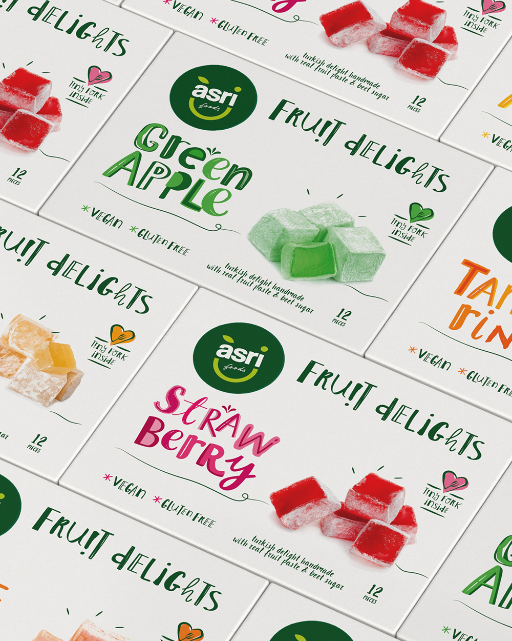 Unveiling Asri Foods: Sophia Georgopoulou Design Fresh Take on Traditional Turkish Delight Packaging Design