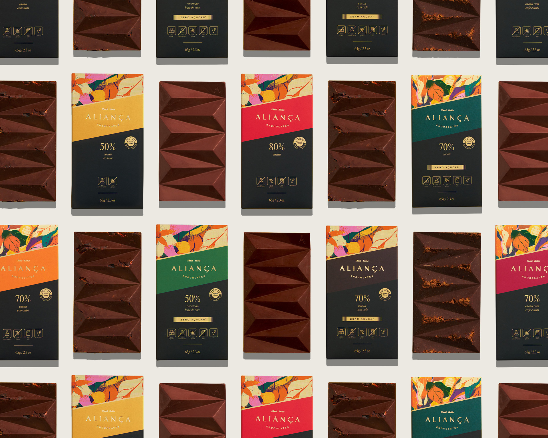 Aliança Chocolates Packaging Design by Estúdio Capim