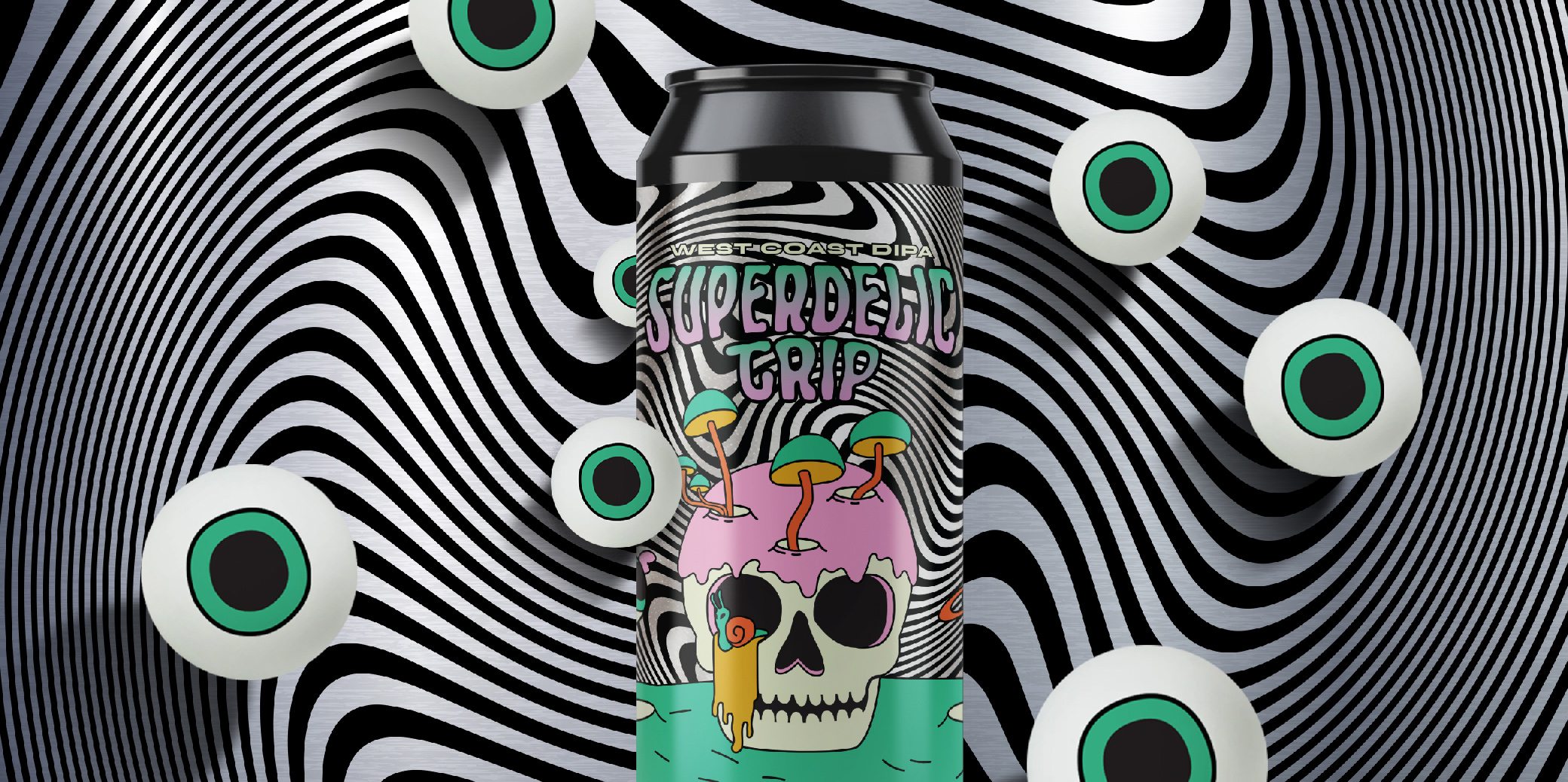 Polkadot’s Creative Packaging Design for Strange Brew’s Psychedelic Label