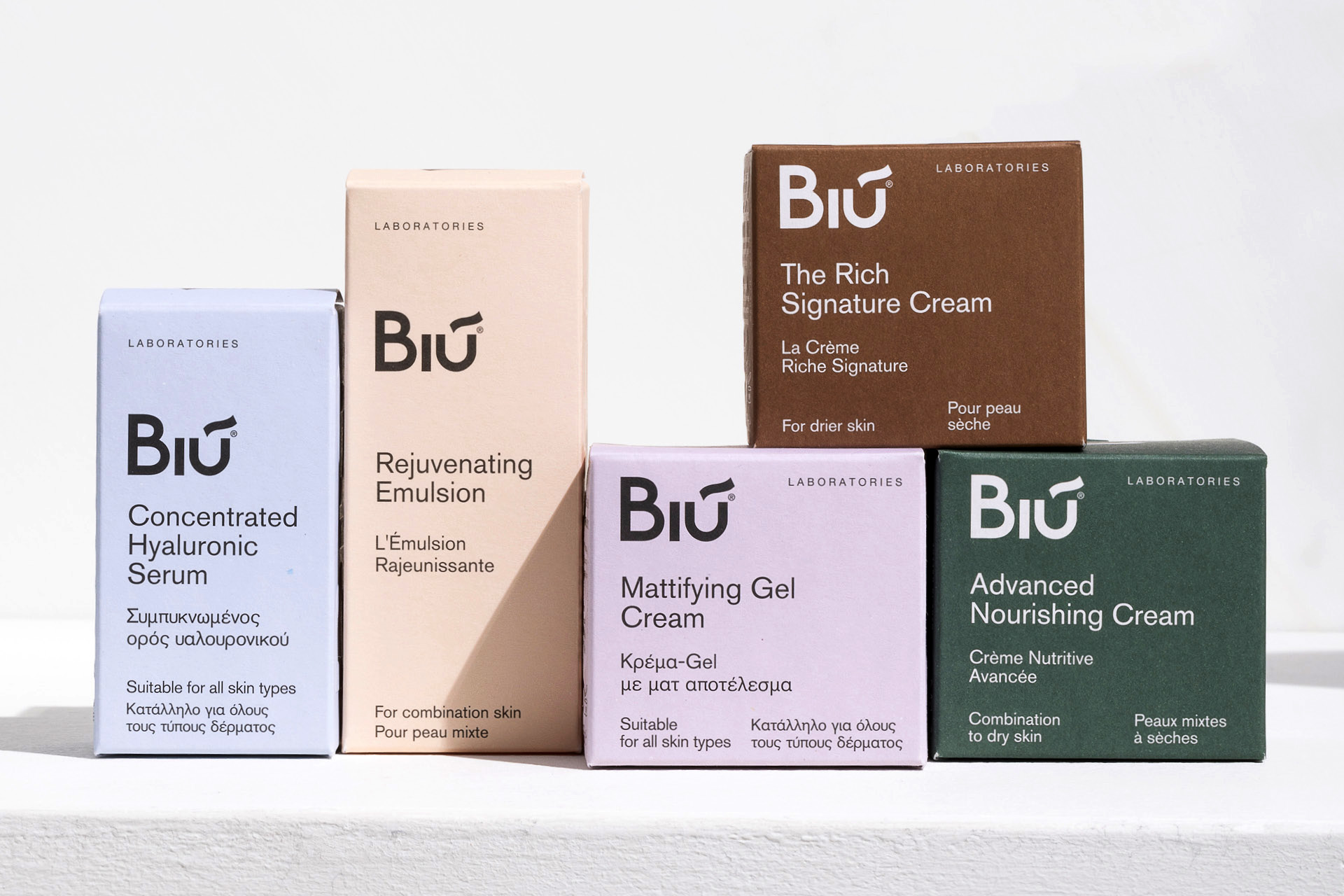 BIÚ Laboratories: Enhancing Natural Beauty Through Concise Packaging, Designed by Kemosabe Studio