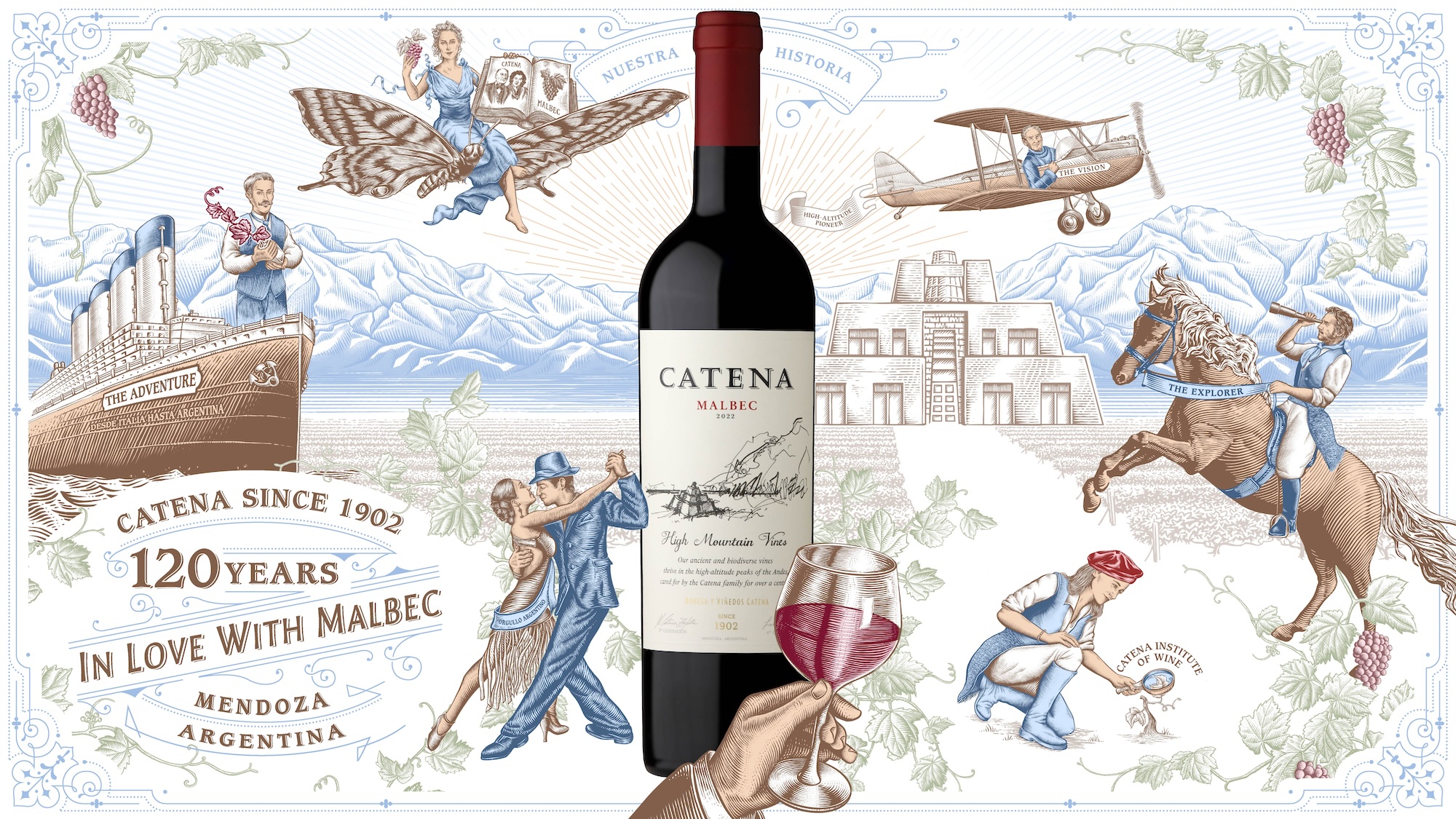 Robilant’s New US Campaign for Catena Commemorates 120 Years in Love with Malbec