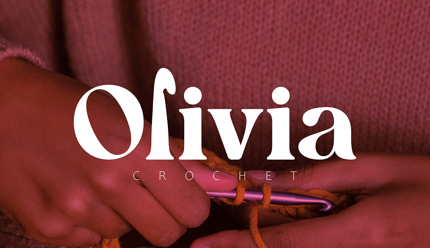 Graphiste Aaron Creates Olivia Crochet’s Visual Identity and Integrates a Crochet Hook into Its Design