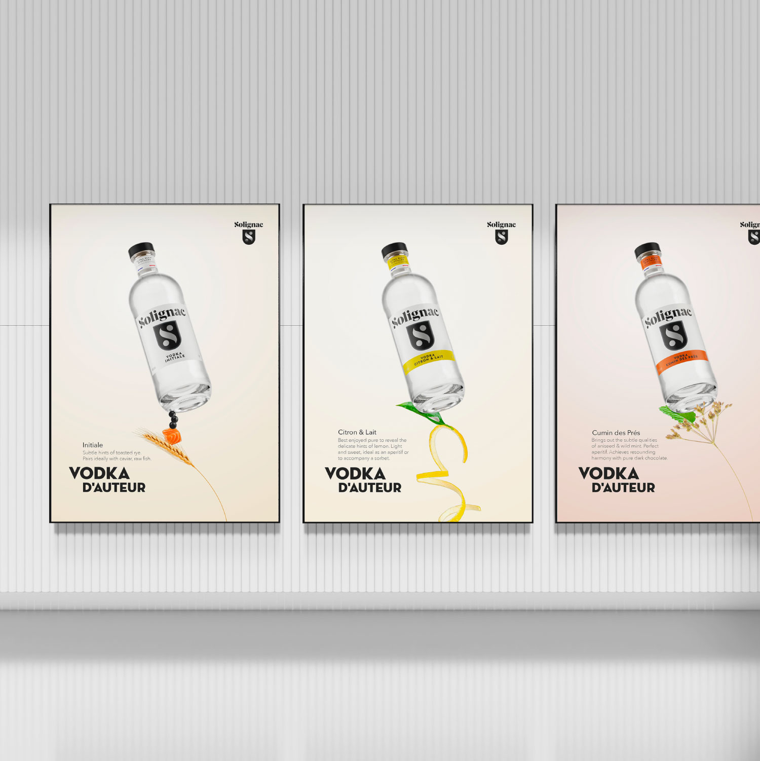Solignac Premium French Vodka Strategy and Visual Branding by DDH