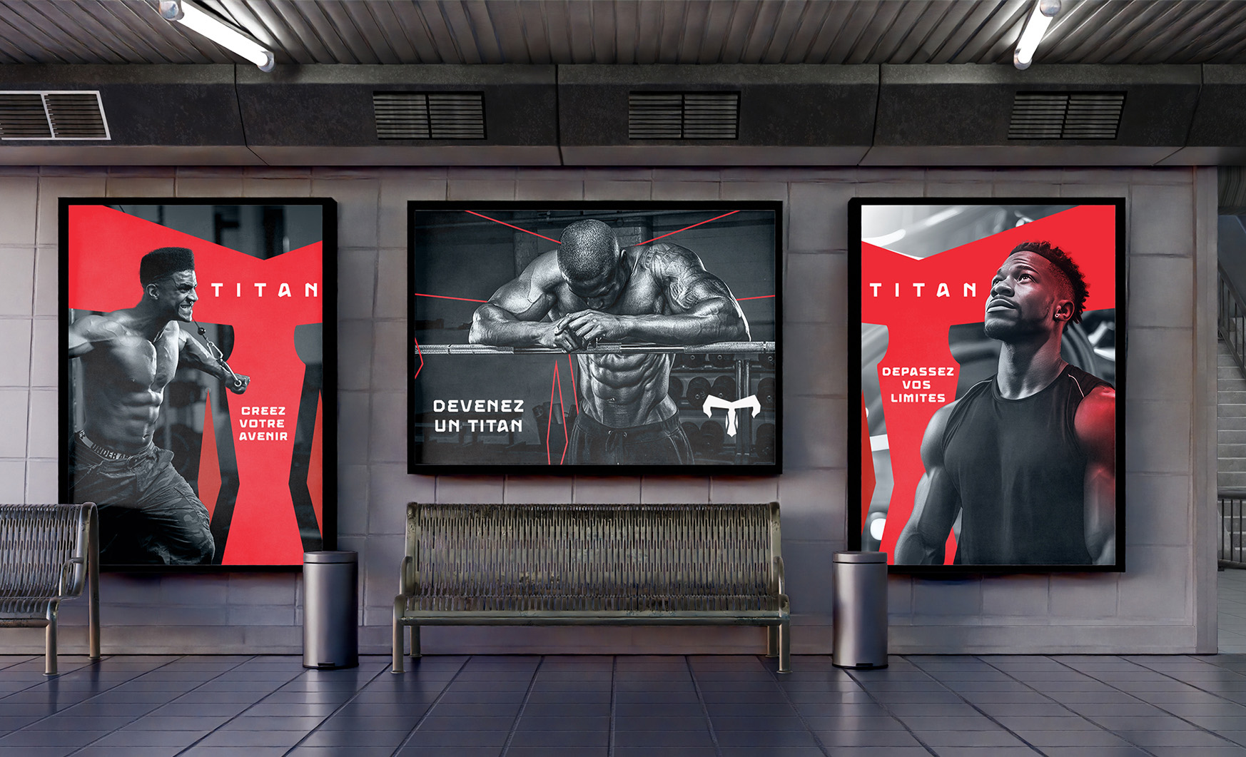 Student Moise Avocetien Creates Brand Identity Concept for Titan Athletic Modern