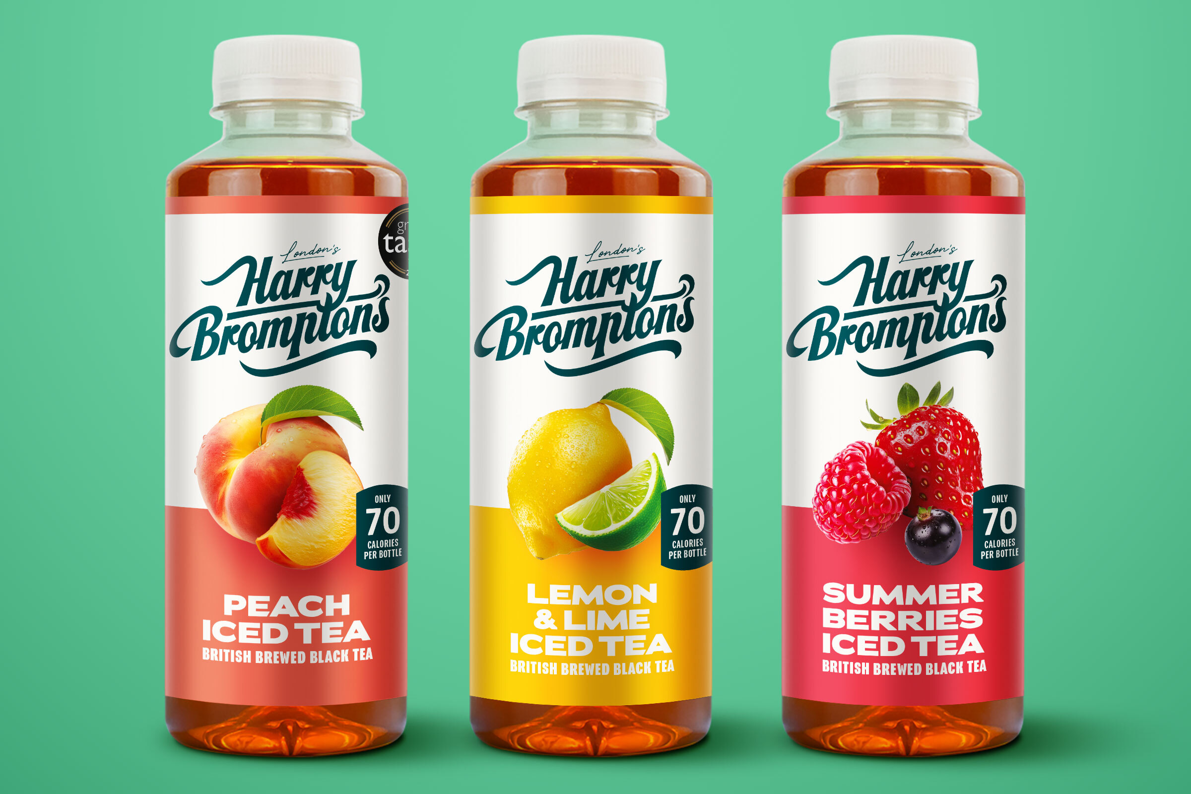 Iconic Harry Brompton’s Iced Tea Packaging Redesigned by Gency and New Summer Berries Flavour Hits the Shelves