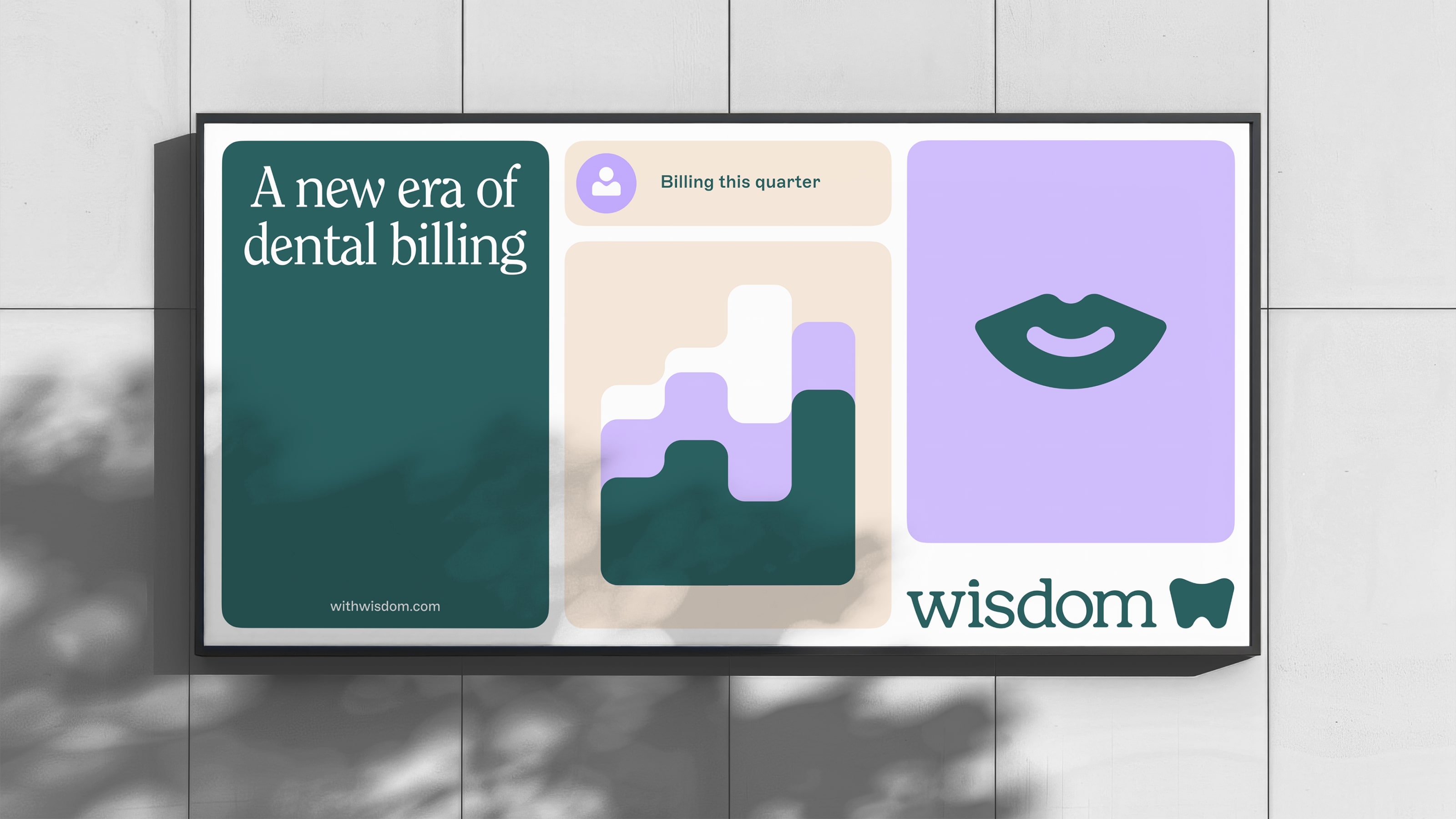 A LINE Creates Minimal Branding for Wisdom, a New Era of Dental Billing