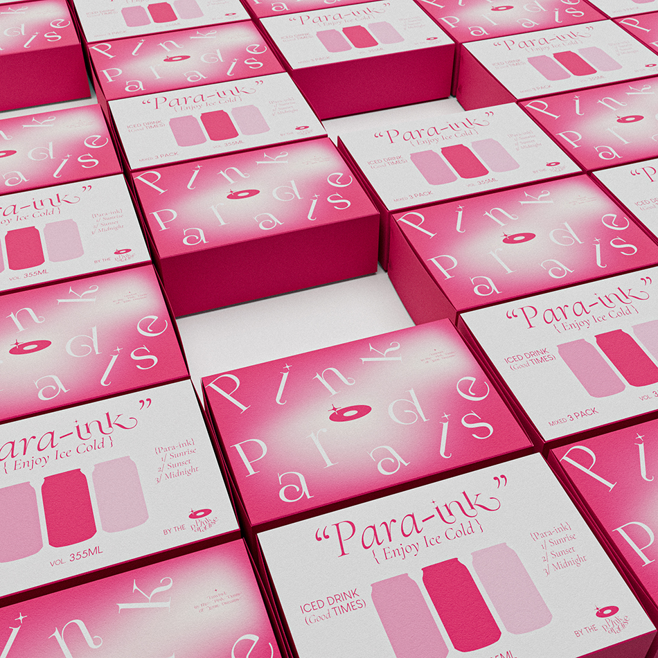 A Novelty Creative Agency Create Pink Paradise Coffee and Cakes Branding
