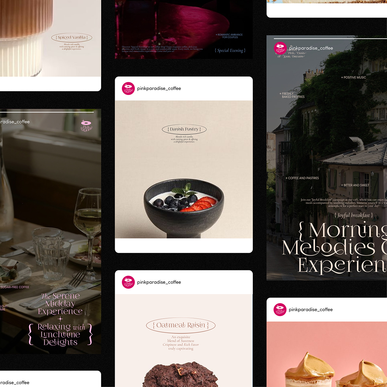 A Novelty Creative Agency Create Pink Paradise Coffee and Cakes ...