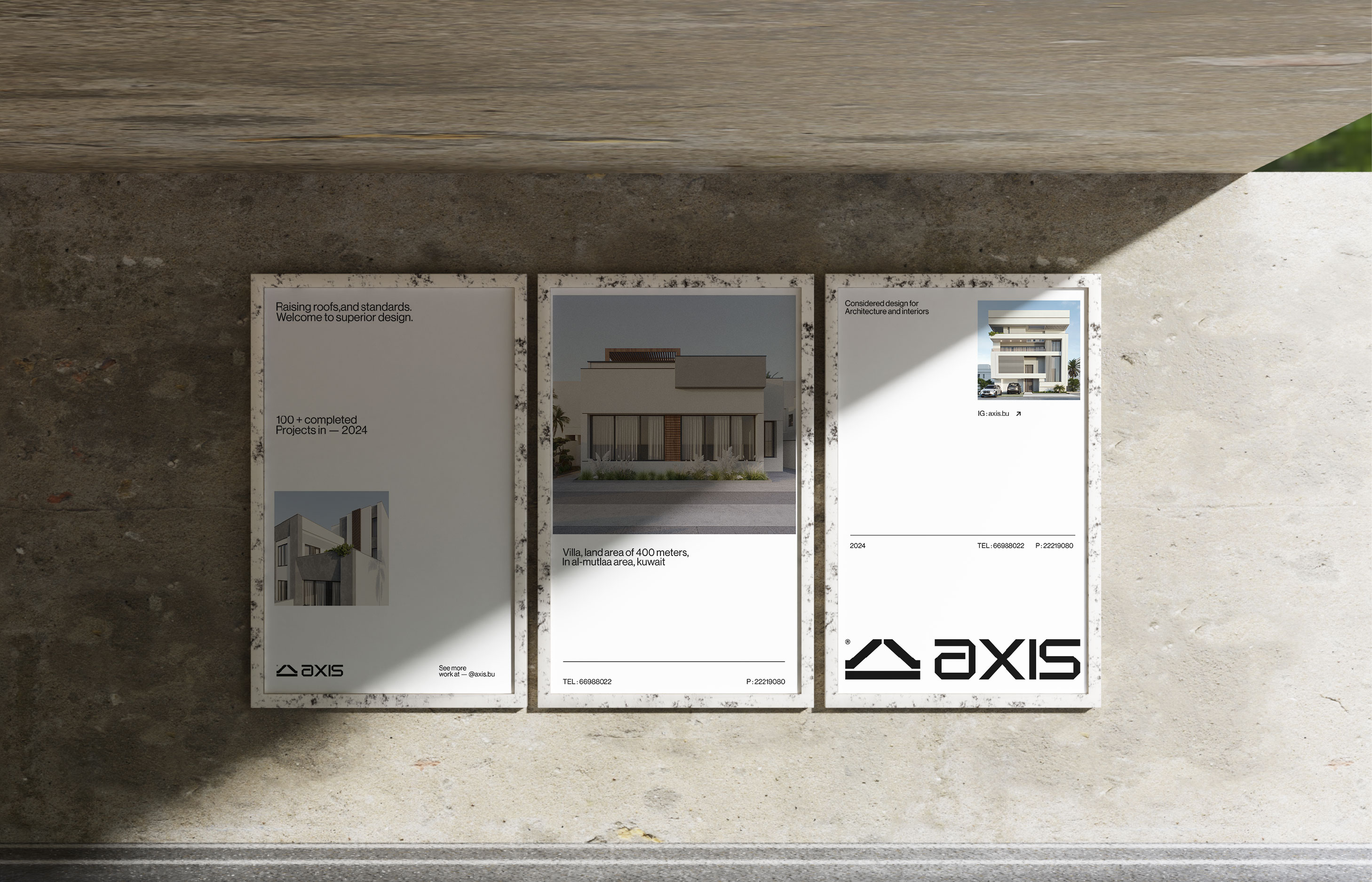 Safa Khamis Creates Branding for Axis Design and Architecture Firm