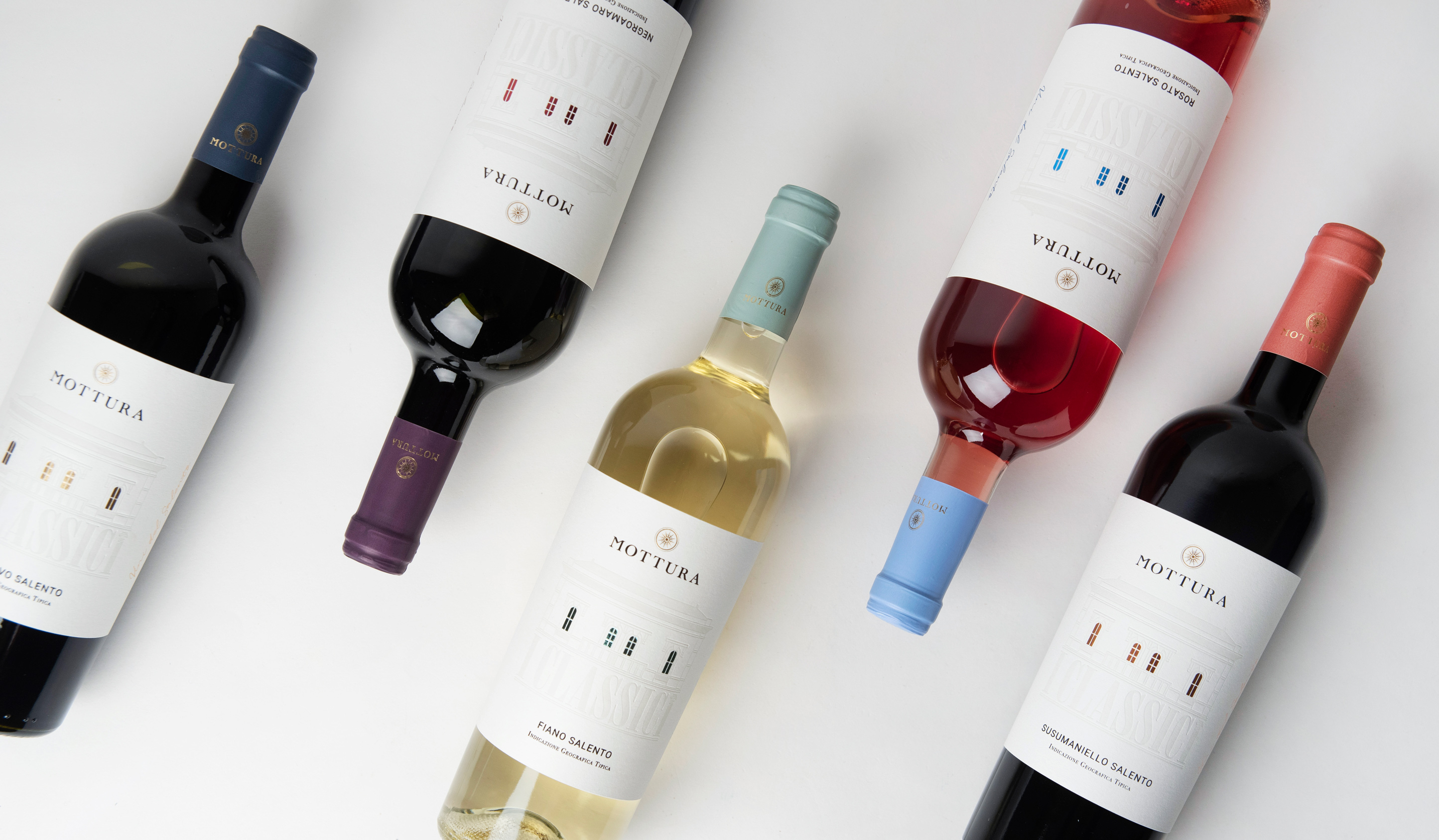 Experience Usopposto’s Stunning Redesign of Mottura’s Classic Wine Labels