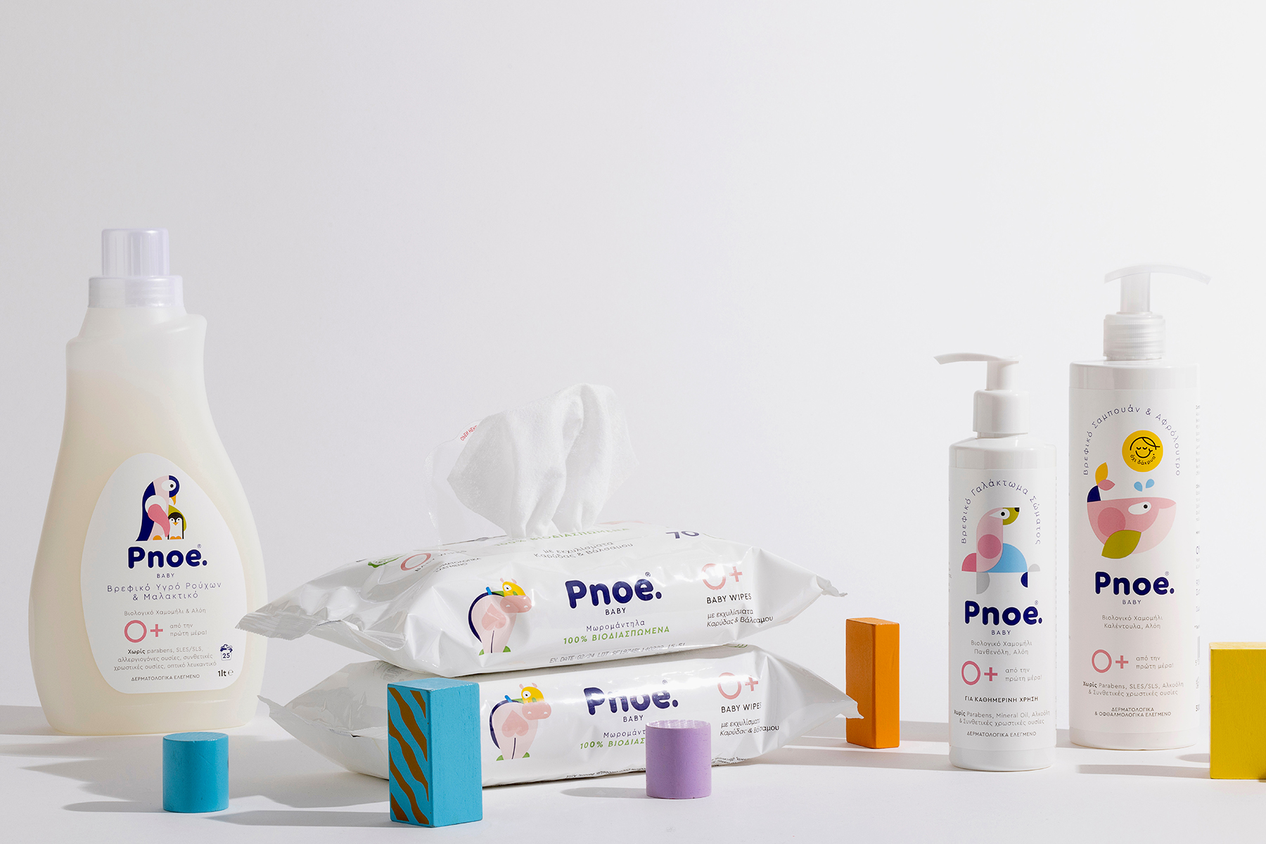 Kemosabe Studio Design Packaging for PNOE Baby Product Range