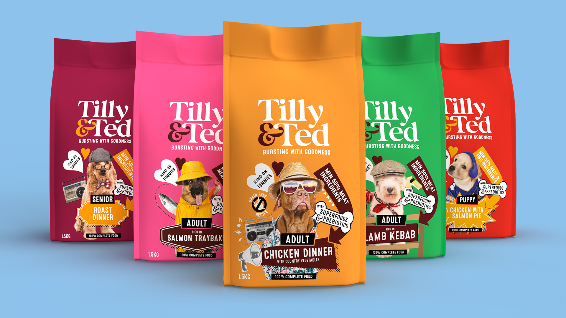 Slice Design Creates Packaging Design And Identity For New Pet Food Brand Tilly & Ted