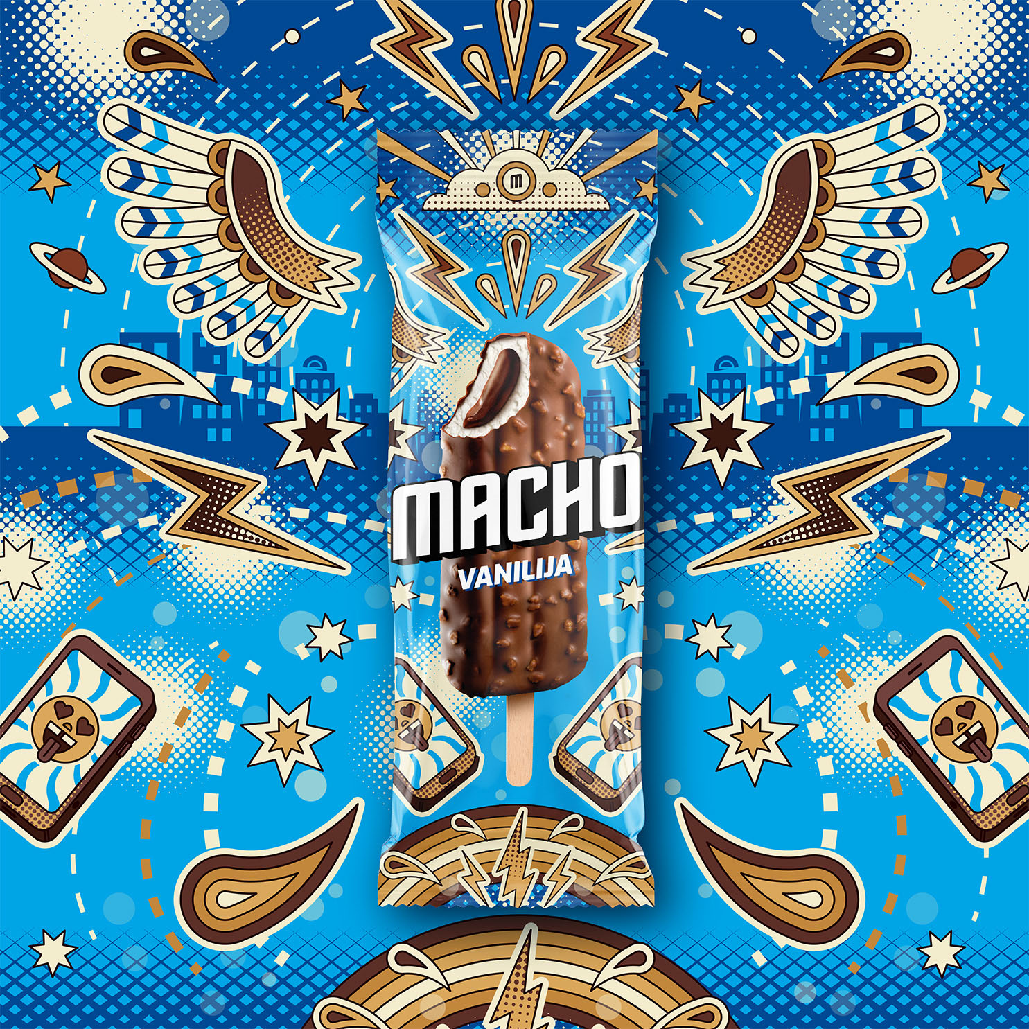 Ledo Macho Ice Cream Packaging Redesign Created by Spellcaster