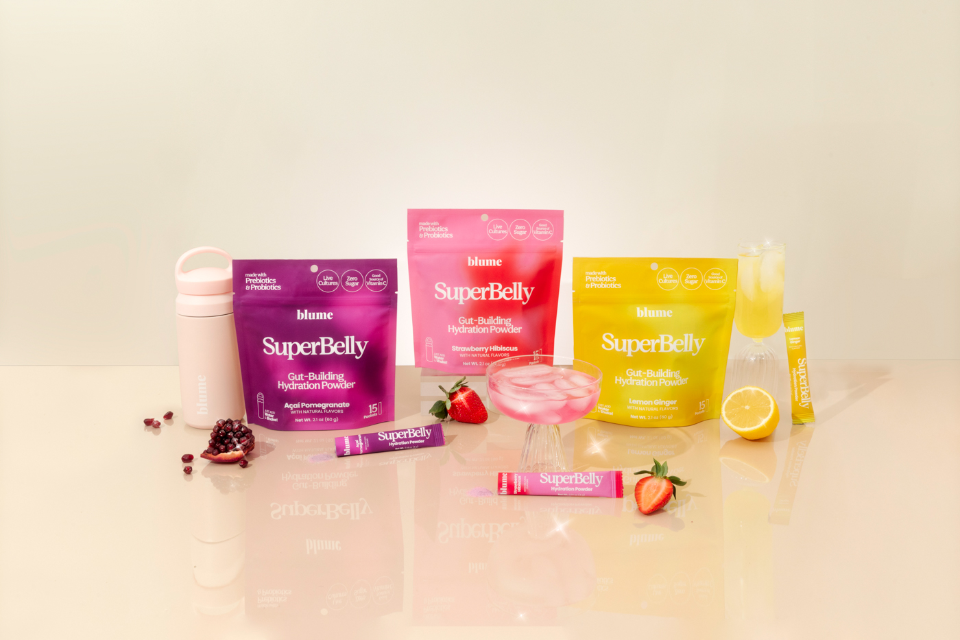 New Product Line from Blume: Grant Create SuperBelly Identity and Packaging Design