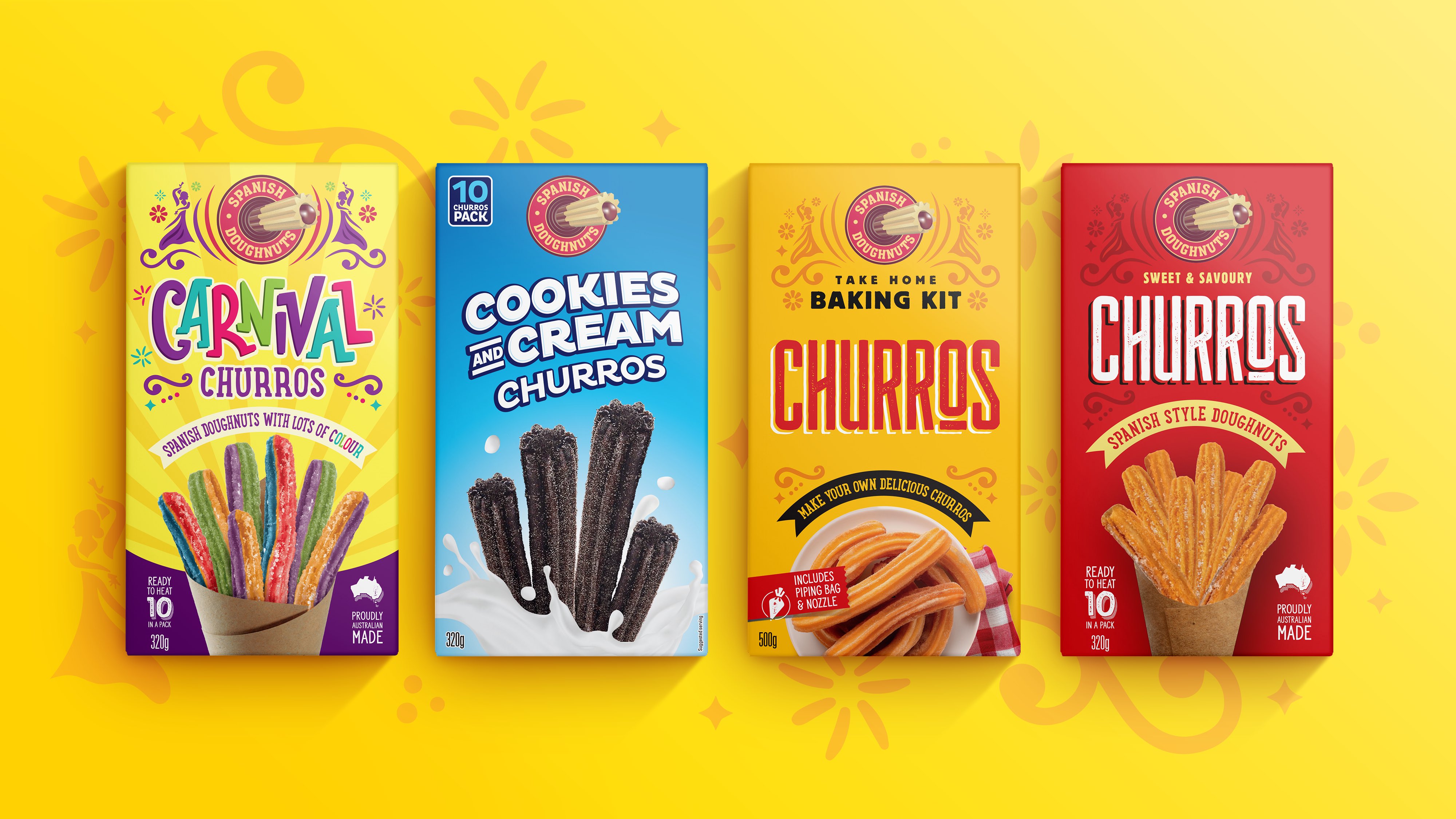 Relax Design’s Creative Packaging for Spanish Doughnuts’ New Churros Line