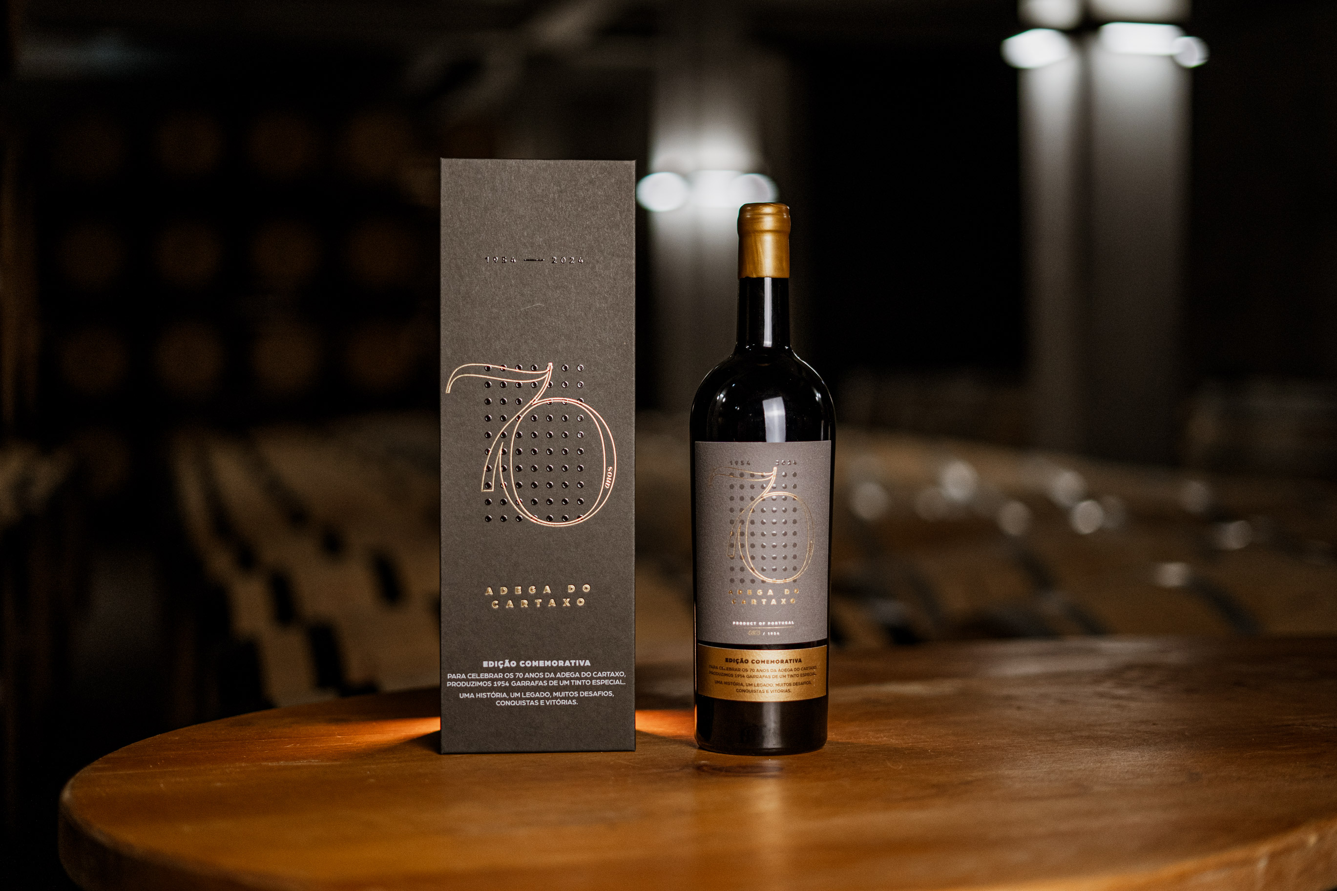 Visuals Crafts a Stunning Commemorative Label for Adega do Cartaxo 70 Years Wine Label, Packaging Design and Branding