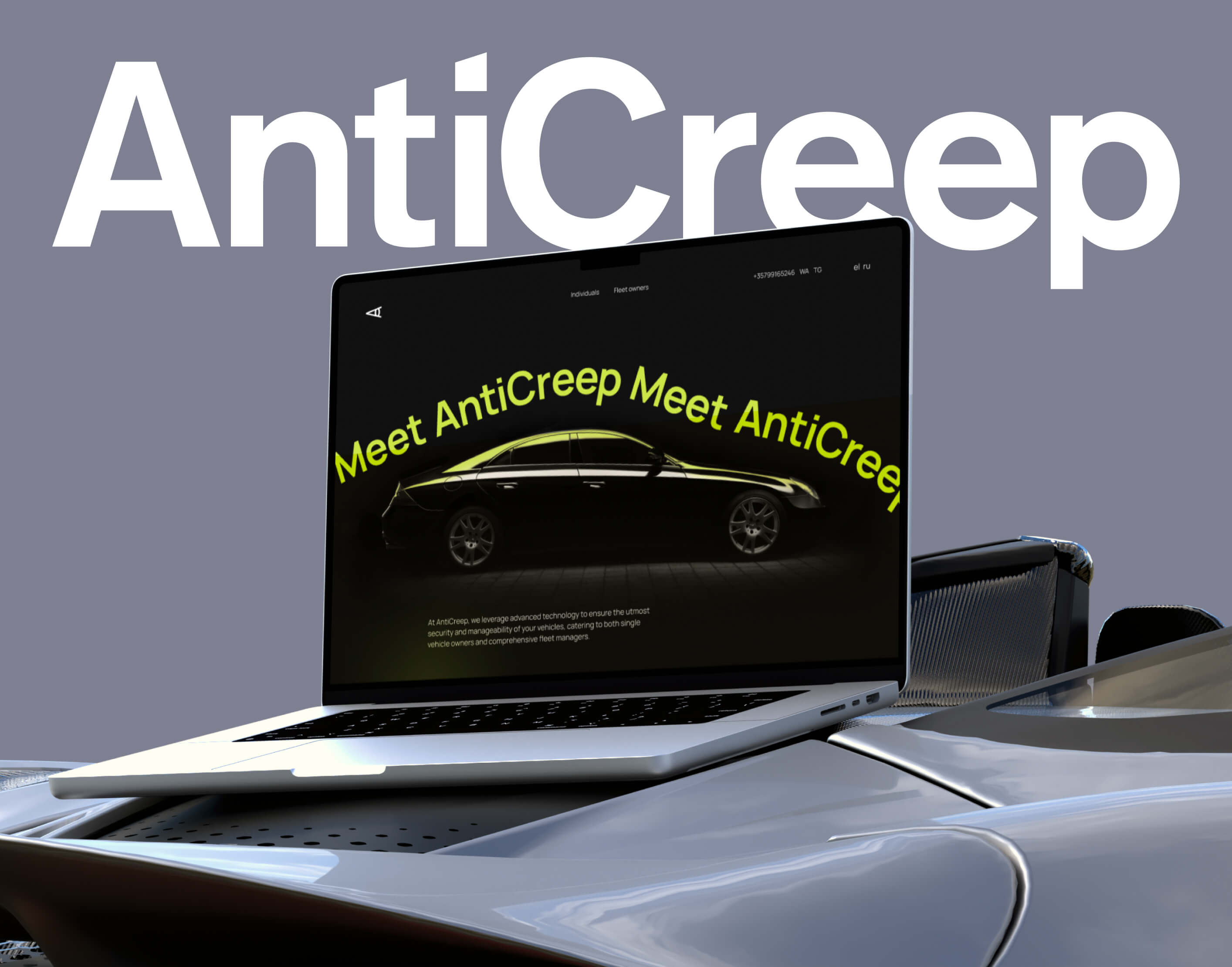 AntiCreep: Visual Identity and  Website Design by Bar