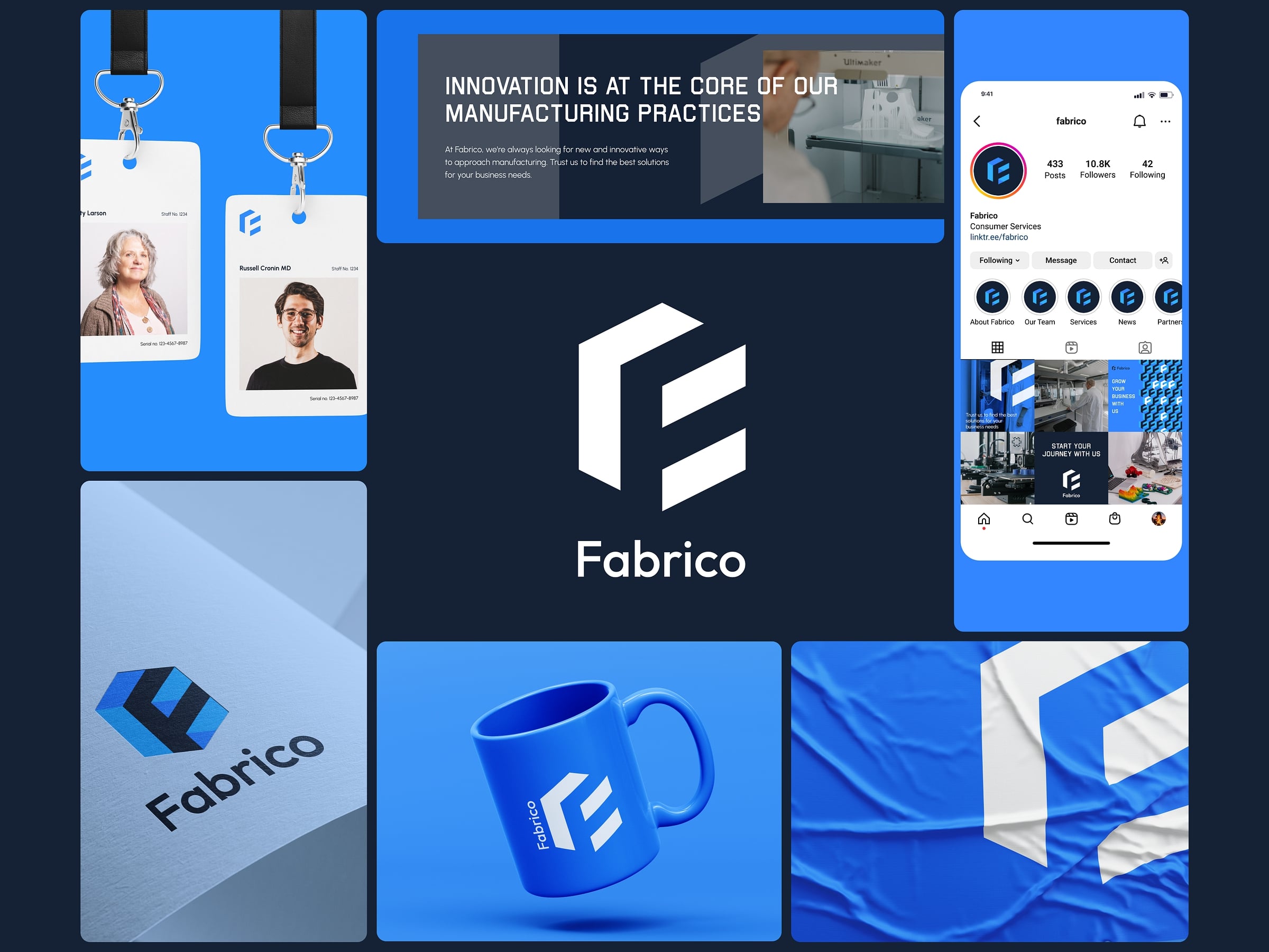 Fabrico Marketplace for Tailored Manufacturing Brand Identity by QuetraTech
